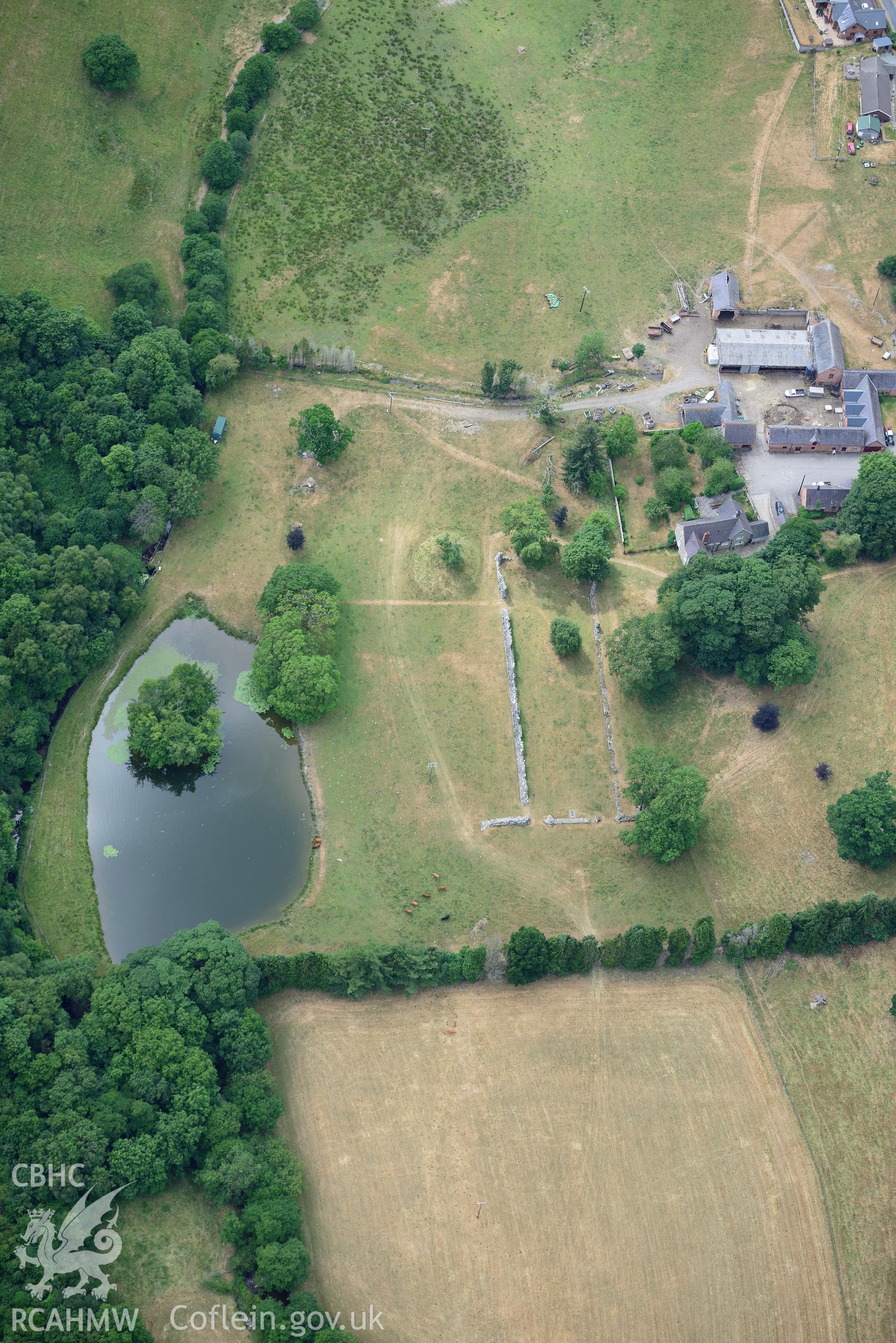 Oblique aerial photograph taken during the Royal Commission’s programme of archaeological aerial reconnaissance by Toby Driver on 11th July 2018.