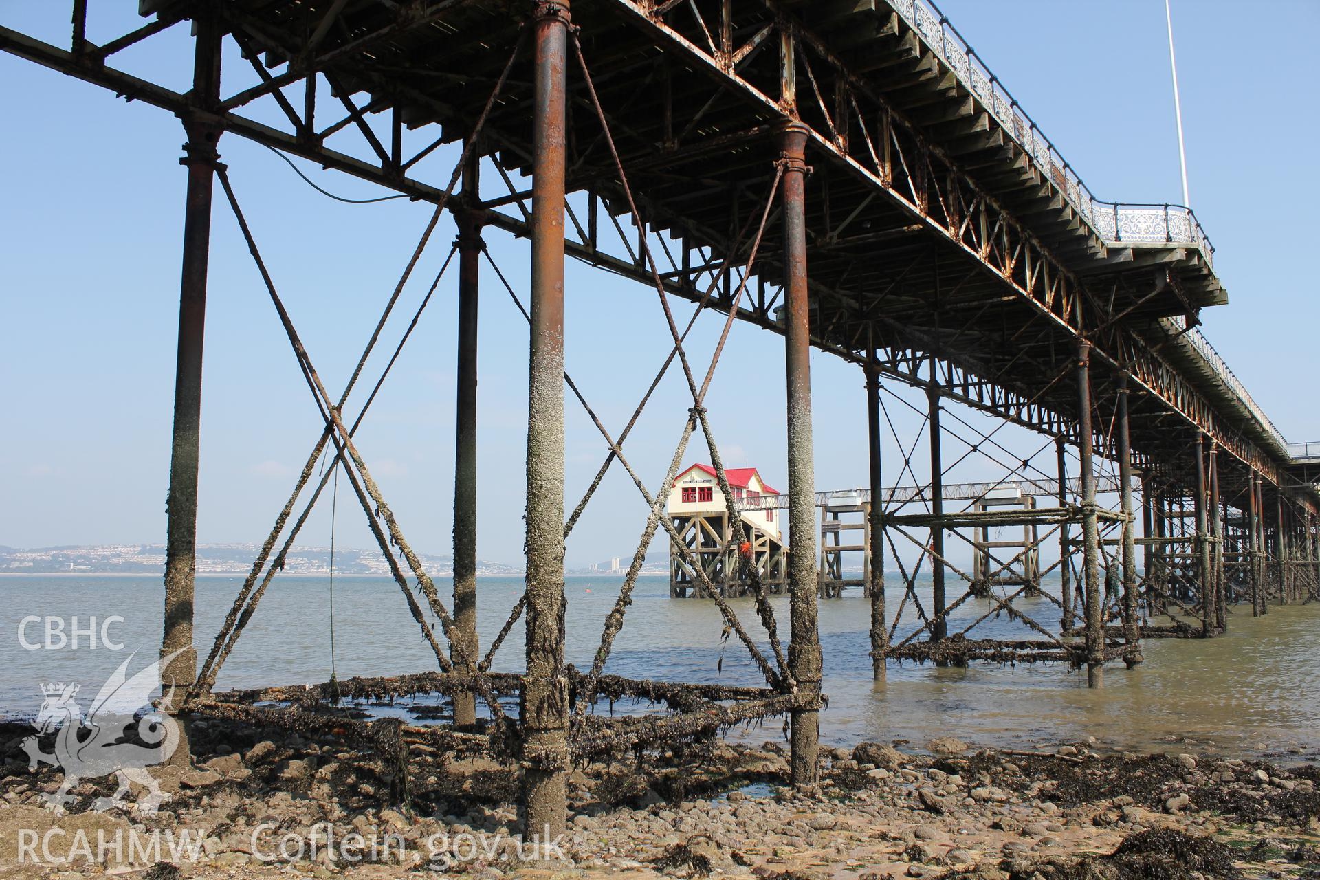 Detail of pier stanchions.