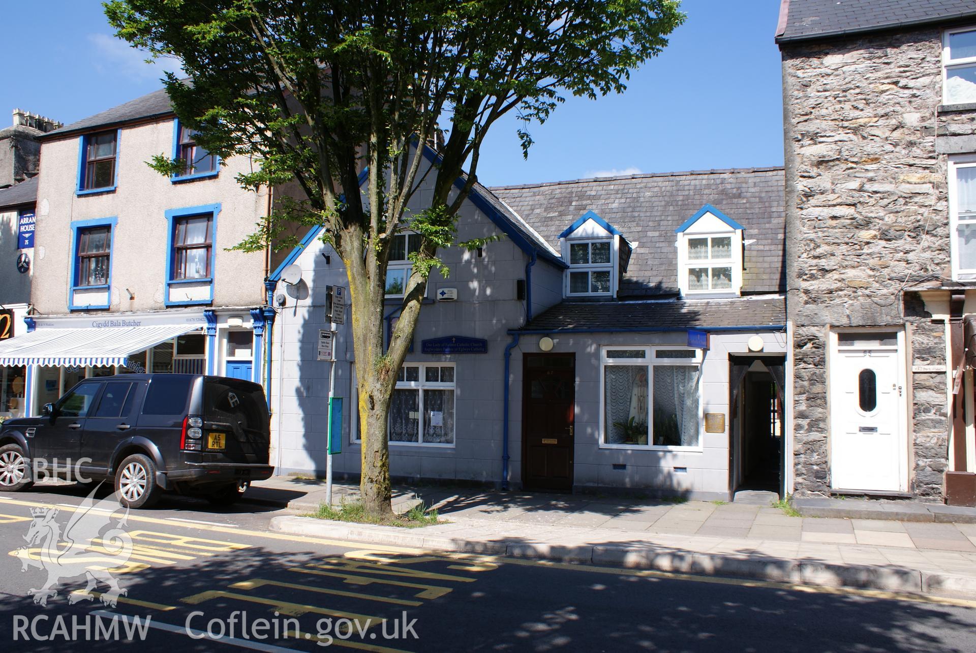 Digital colour photograph showing exterior of  Our Lady of Fatima Catholic church, Bala.