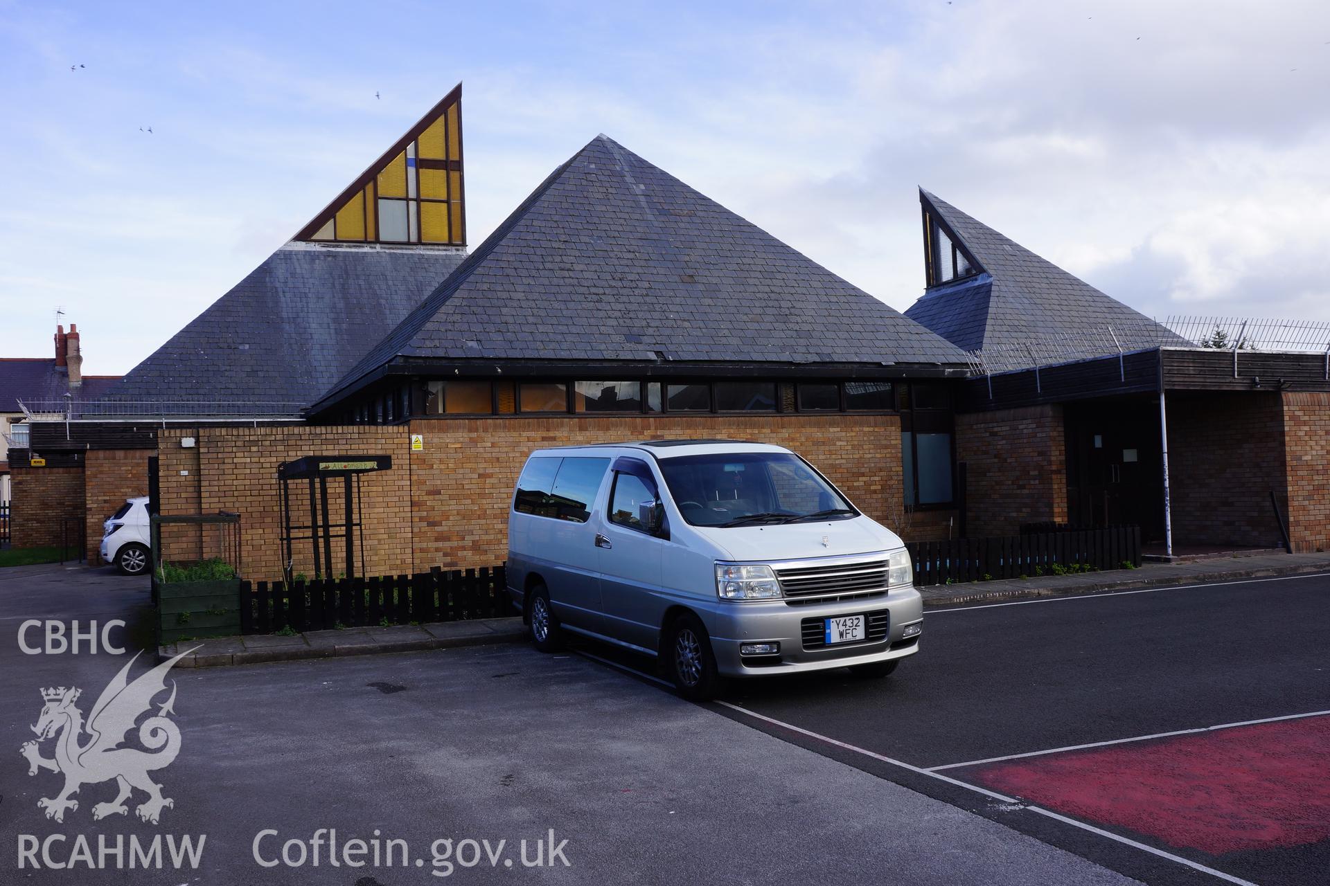 Digital colour photograph showing exterior of Our Lady of the Assumption Catholic church, Rhyl.