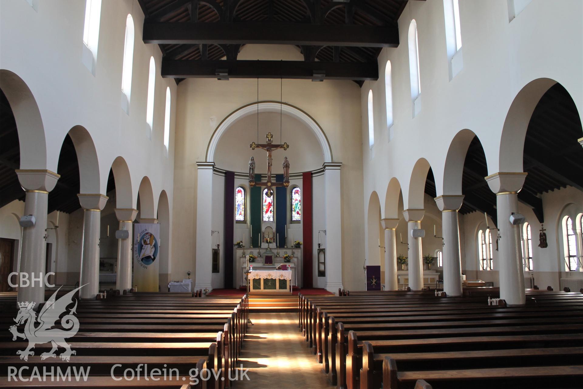 Digital colour photograph showing interior of St Joseph's Catholic church, Port Talbot.




.