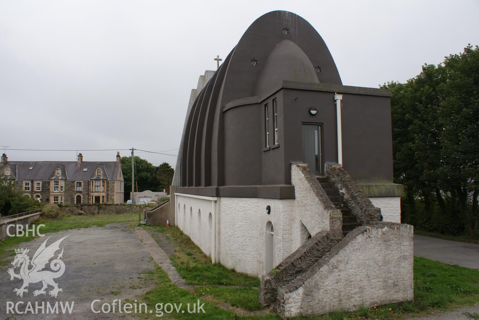 Digital colour photograph showing exterior of Our Lady Star of the Sea and St Winefride Catholic church, Amlwch.