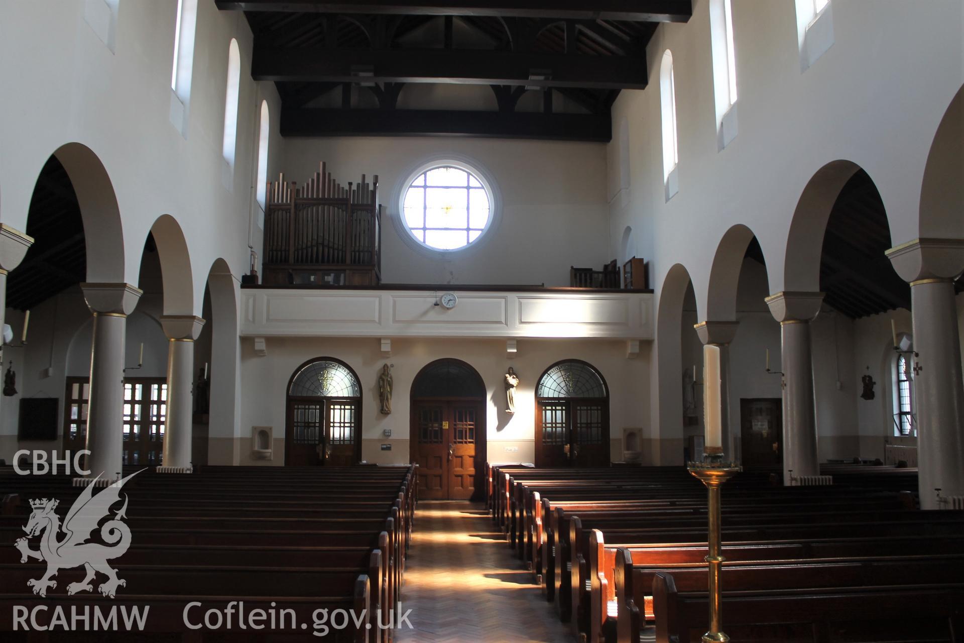 Digital colour photograph showing interior of St Joseph's Catholic church, Port Talbot.




.