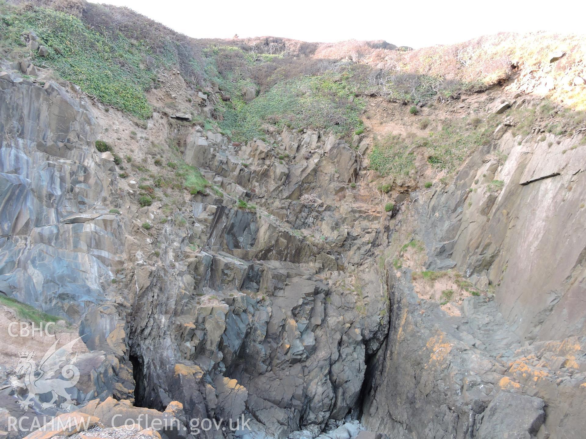 Craig Cwlwm Quarry, Aberdaron. Part of a digital photographic survey produced in 2020 by Michael Statham.