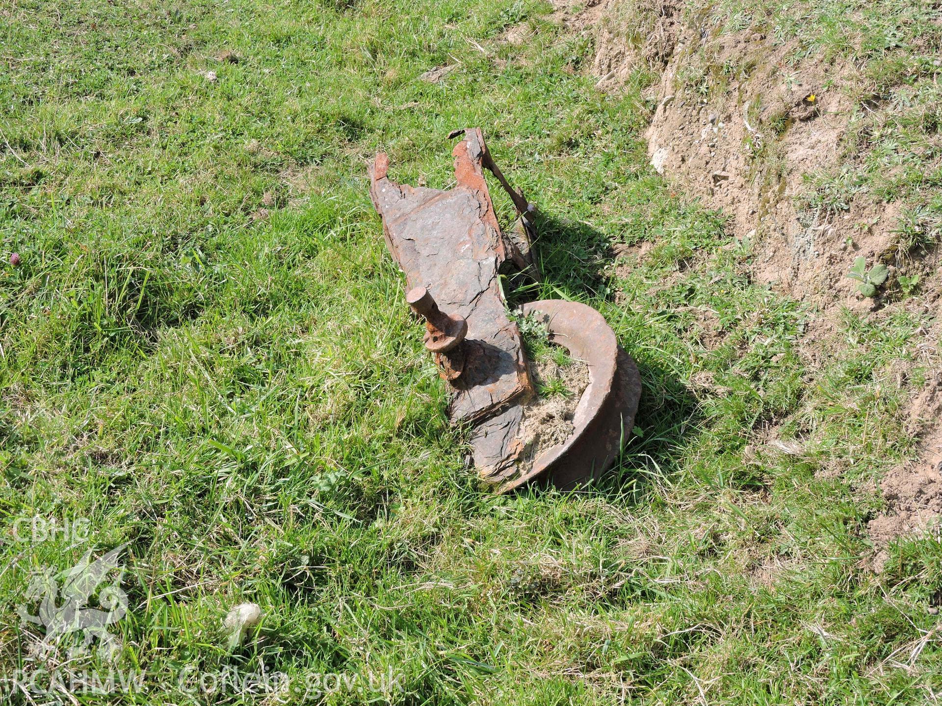 Remains of machinery at Craig Cwlwm Quarry, Aberdaron. Part of a digital photographic survey produced in 2020 by Michael Statham.