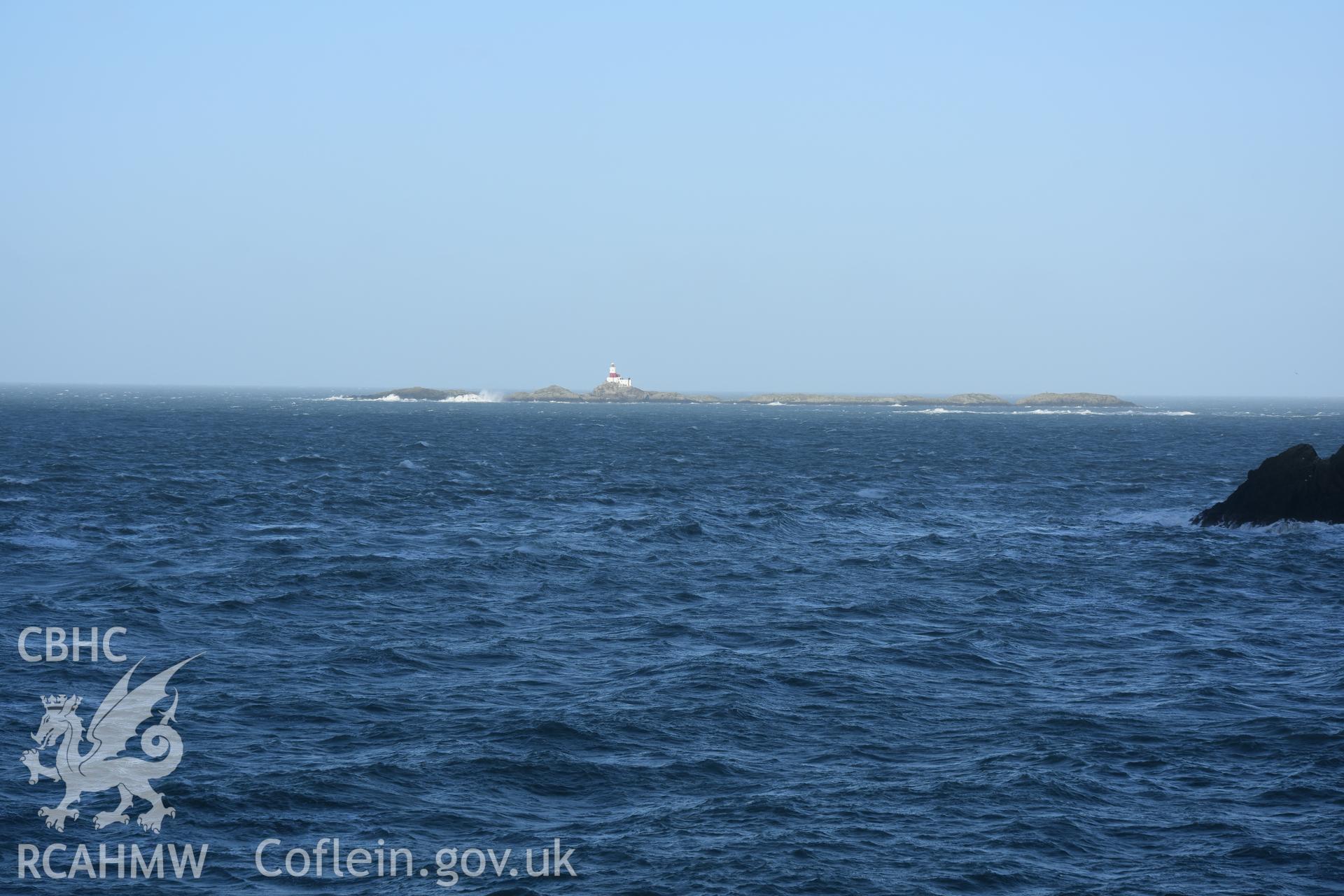 Carmel Head general shot looking out to sea. Taken by Lou Barker. Produced with EU funds through the Ireland Wales Co-operation Programme 2014-2023. All material made freely available through the Open Government Licence.