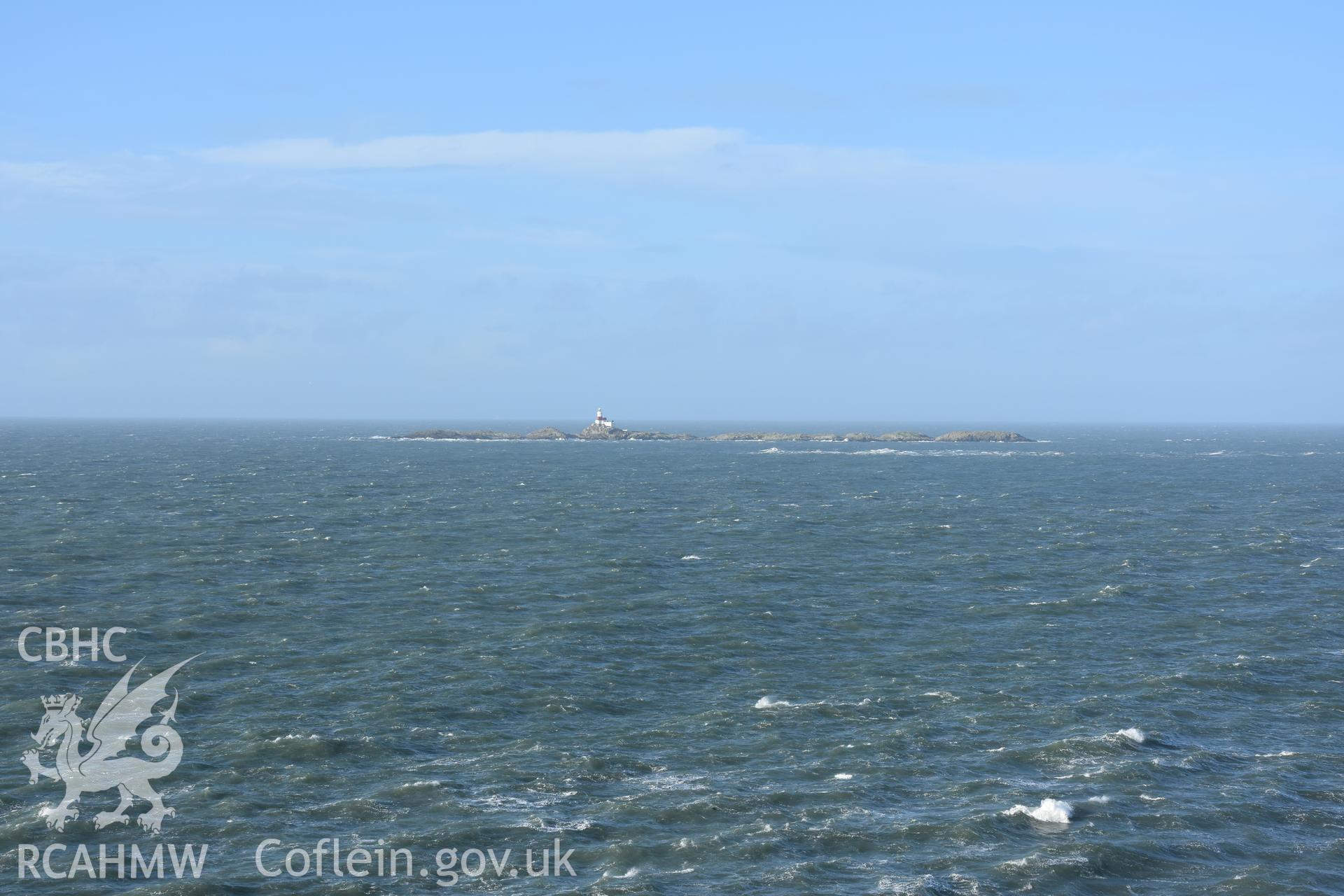 Carmel Head general shot looking out to sea. Taken by Lou Barker. Produced with EU funds through the Ireland Wales Co-operation Programme 2014-2023. All material made freely available through the Open Government Licence.