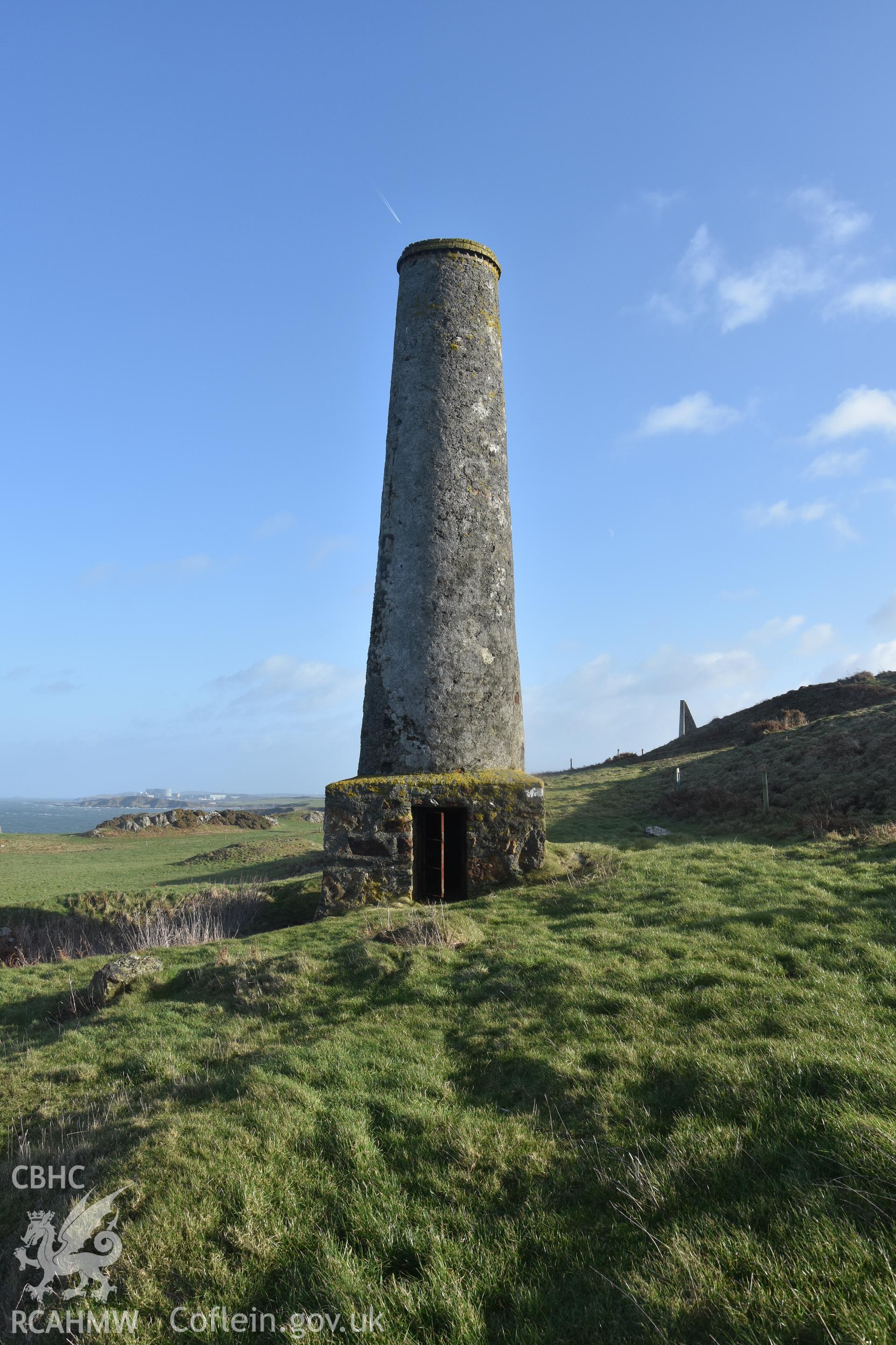 Gader Chimney Carmel head Mine Taken by Lou Barker. Produced with EU funds through the Ireland Wales Co-operation Programme 2014-2023. All material made freely available through the Open Government Licence.