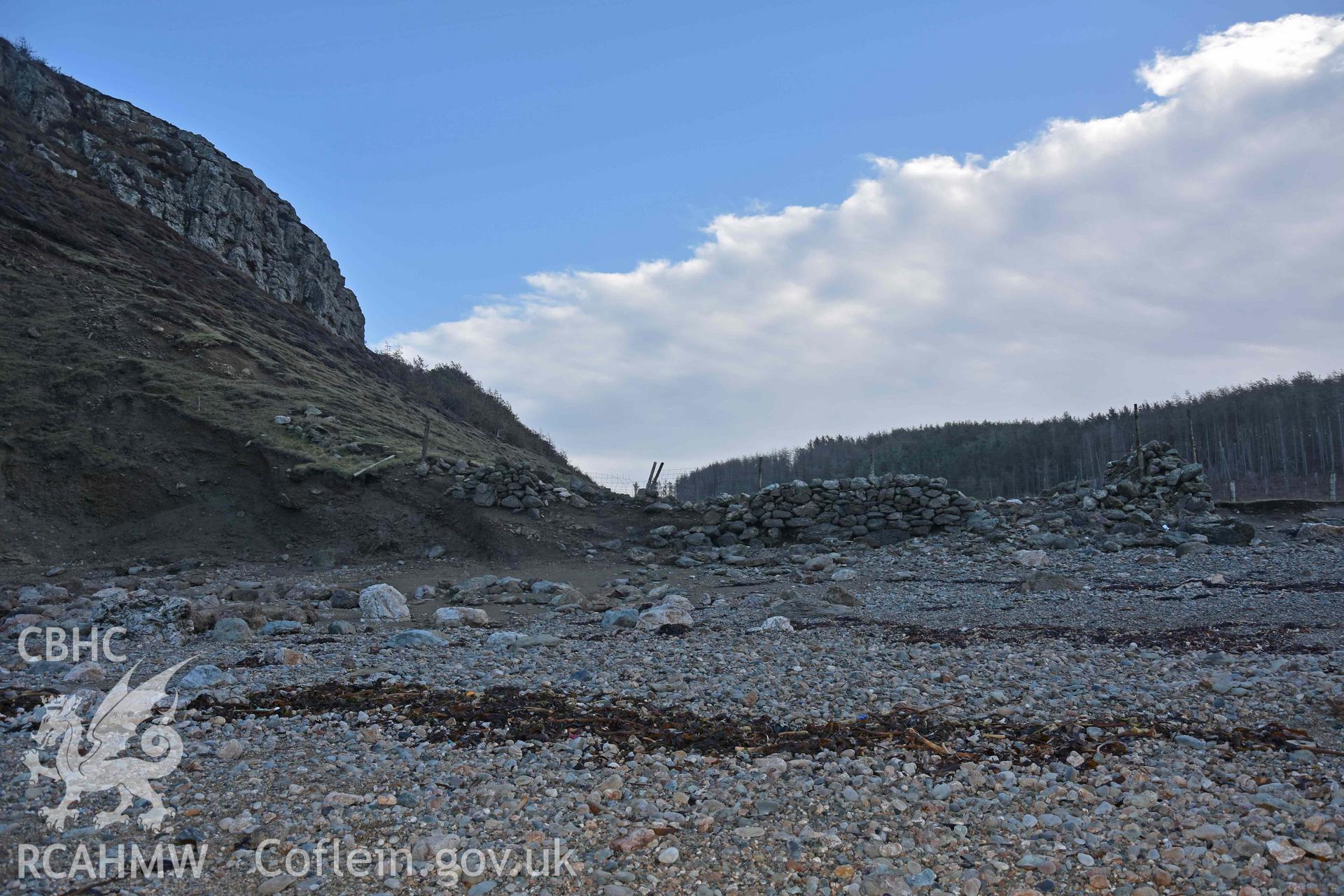 Ynys y Fydlyn Promontory Fort Taken by Lou Barker. Produced with EU funds through the Ireland Wales Co-operation Programme 2014-2023. All material made freely available through the Open Government Licence.