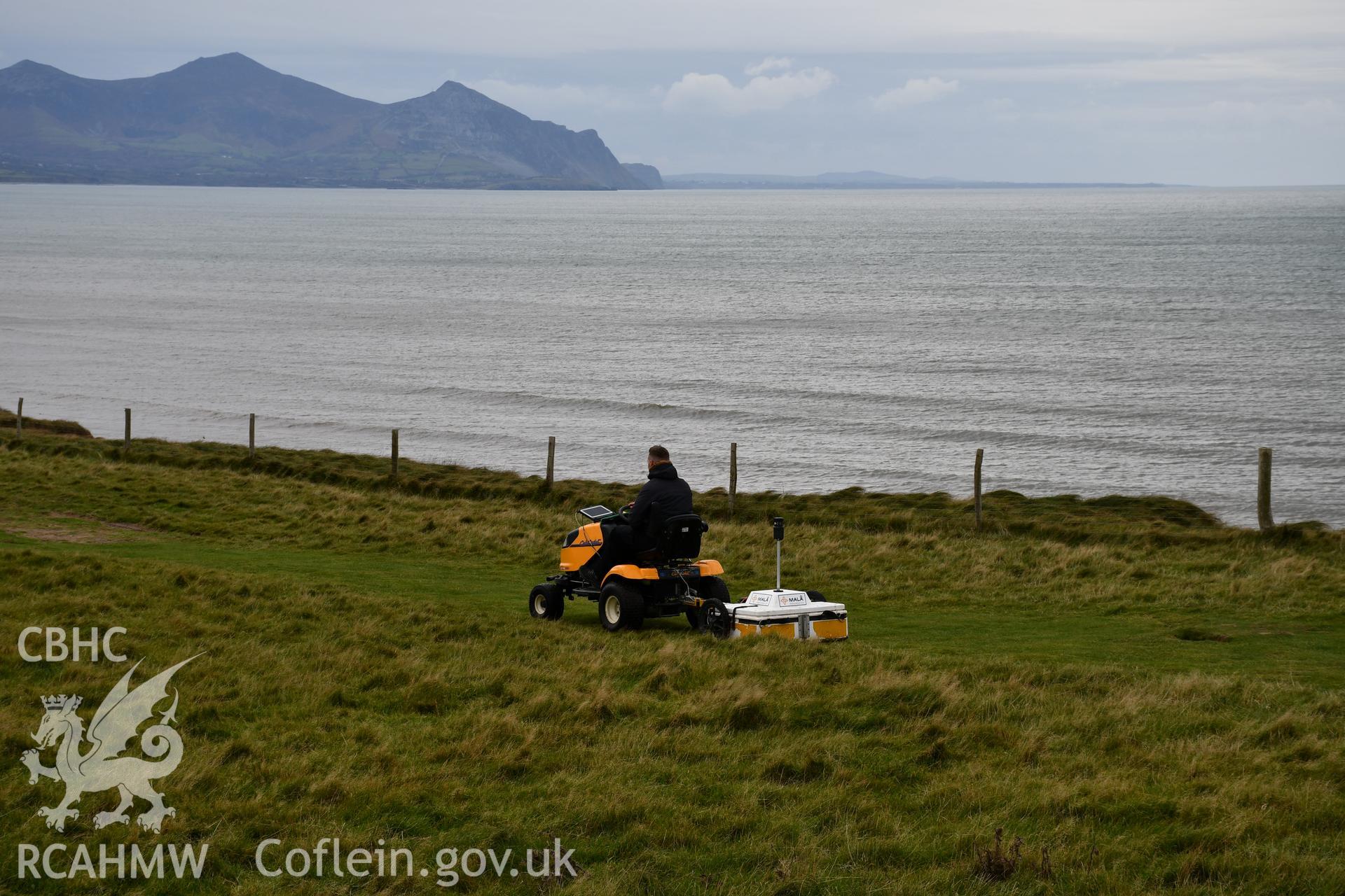 GPR survey of the site Taken by Toby Driver. Produced with EU funds through the Ireland Wales Co-operation Programme 2014-2023. All material made freely available through the Open Government Licence.