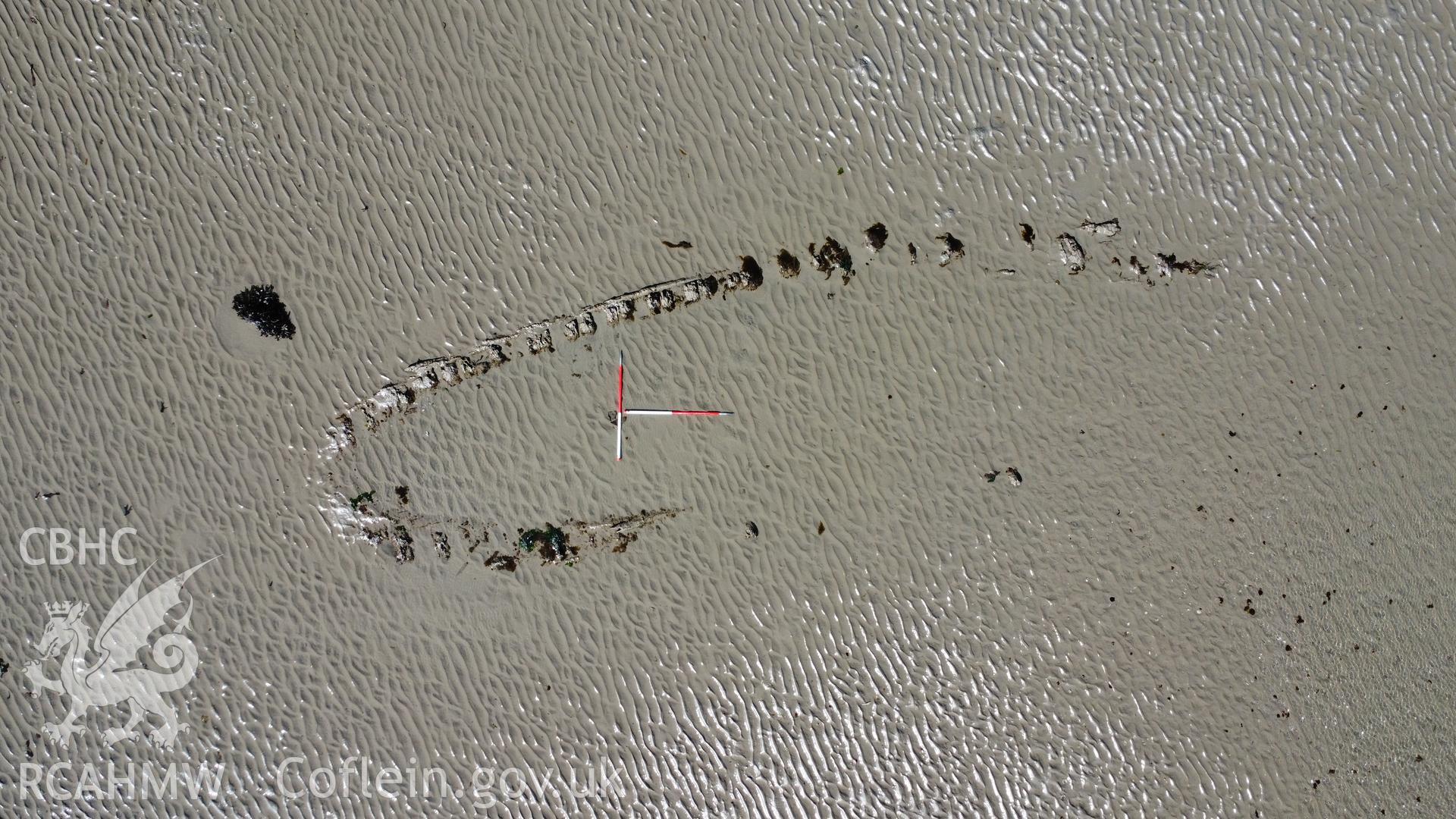 Overhead view of Goodwick Wreck 2, north towards the top.
