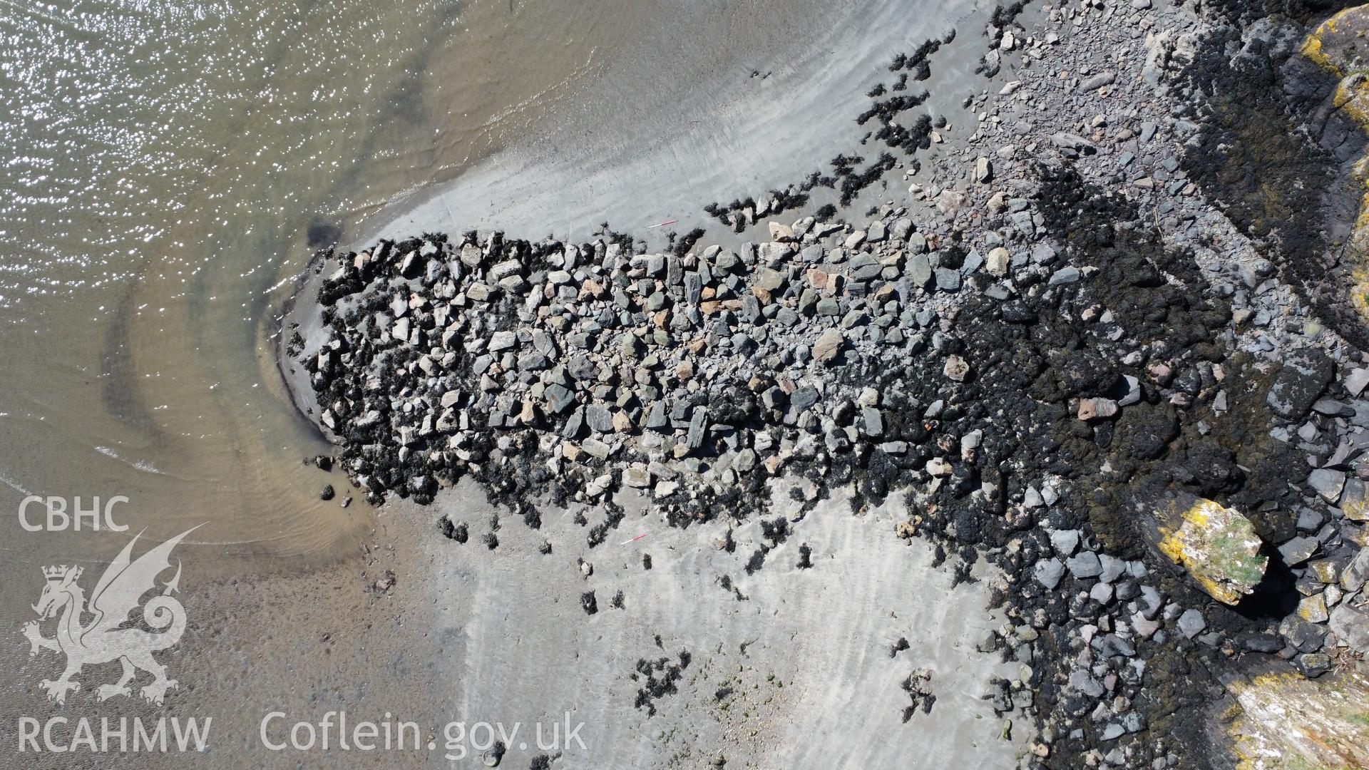 Fishguard Outer Quay, general overhead view.