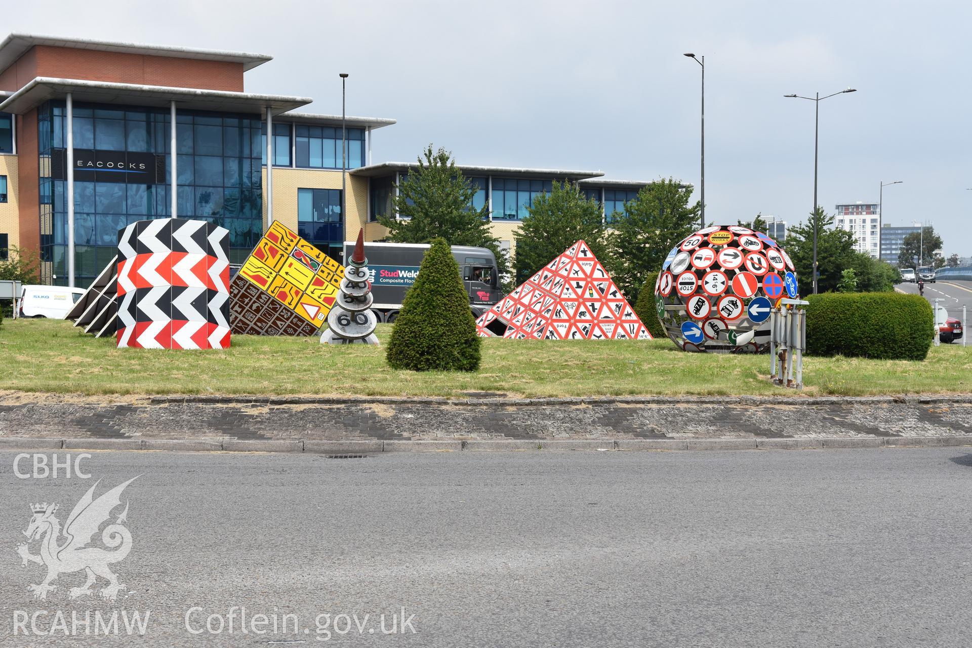 Landmark (Magic Roundabout), public art work Taken by Susan Fielding.