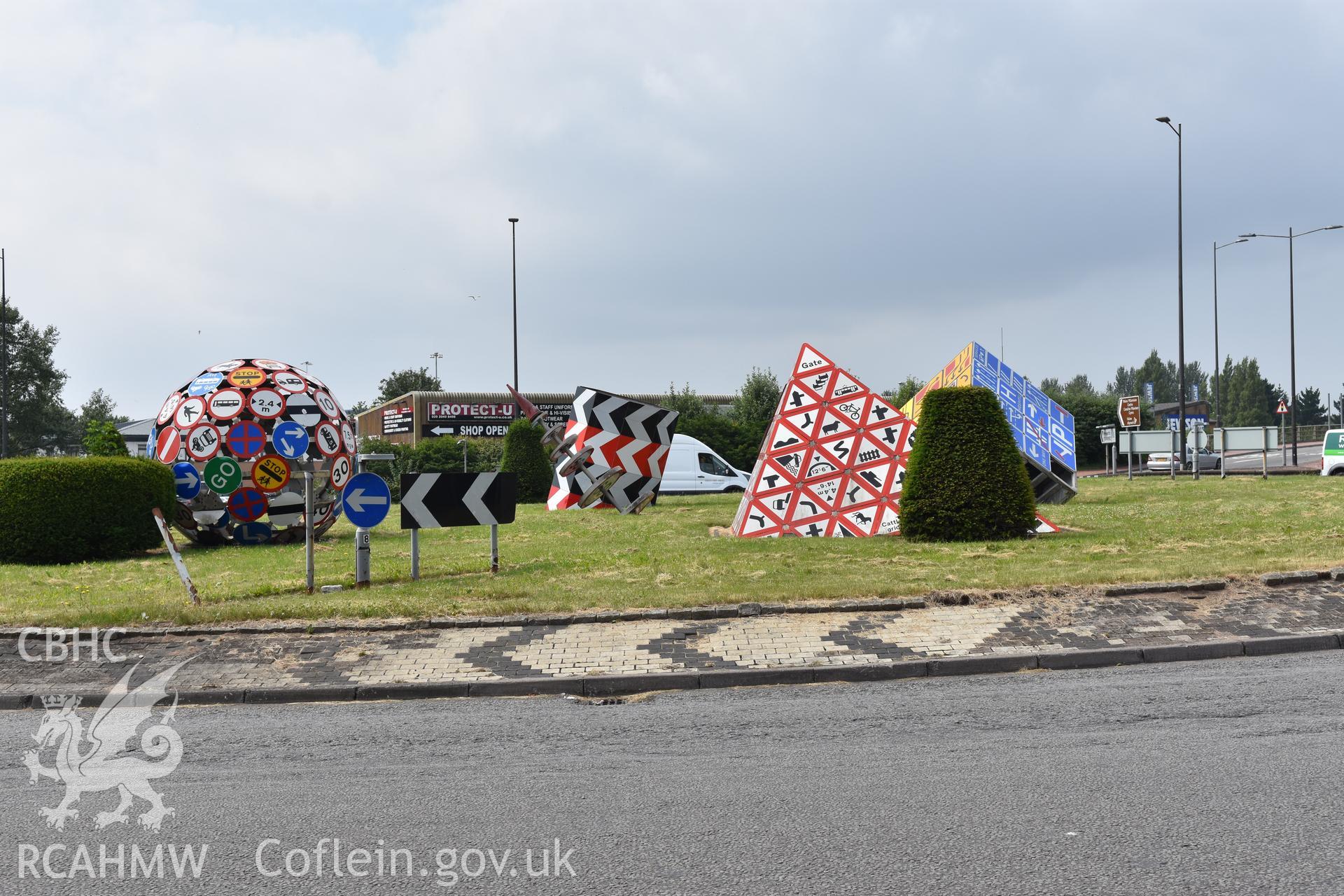 Landmark (Magic Roundabout), public art work Taken by Susan Fielding.