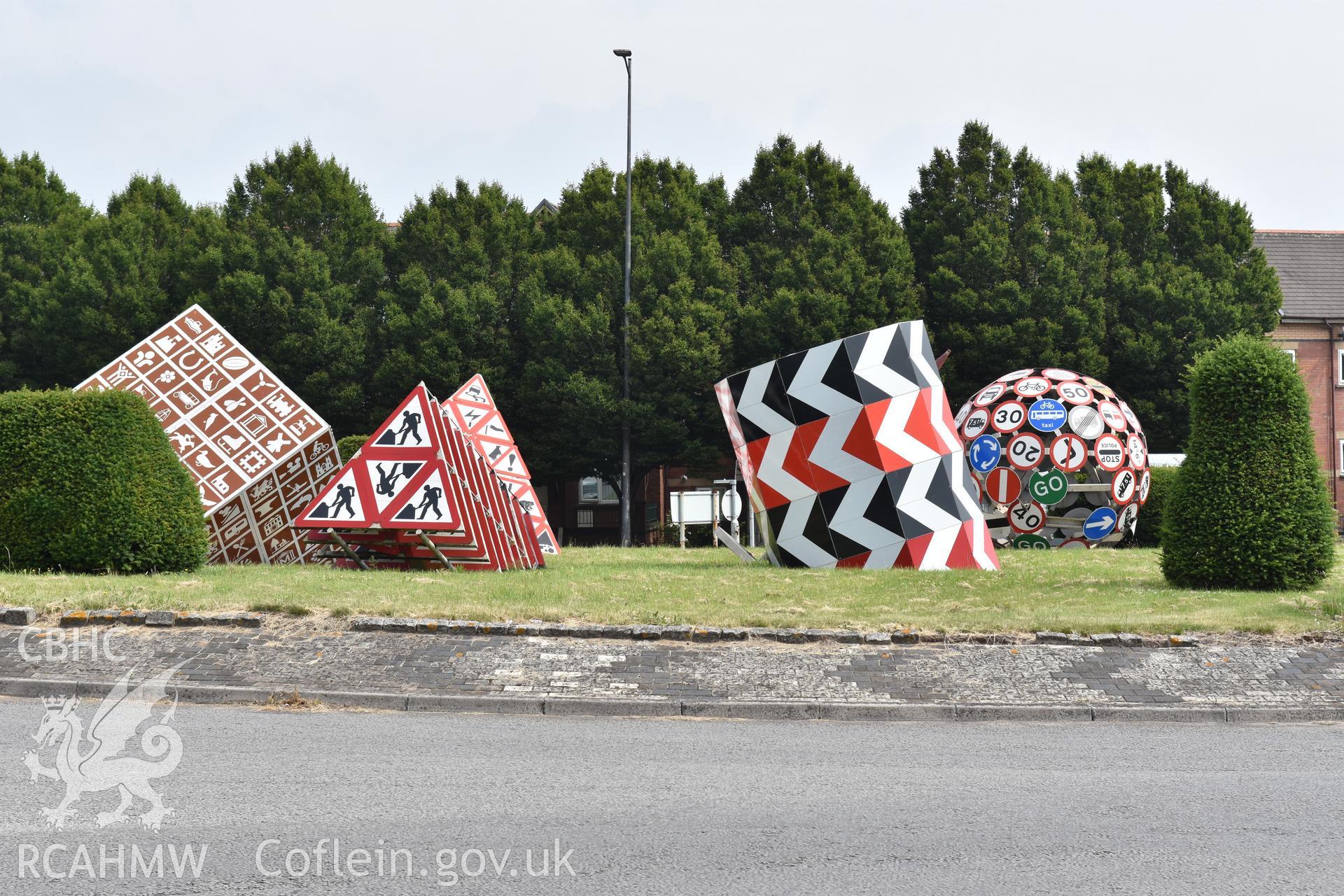 Landmark (Magic Roundabout), public art work Taken by Susan Fielding.