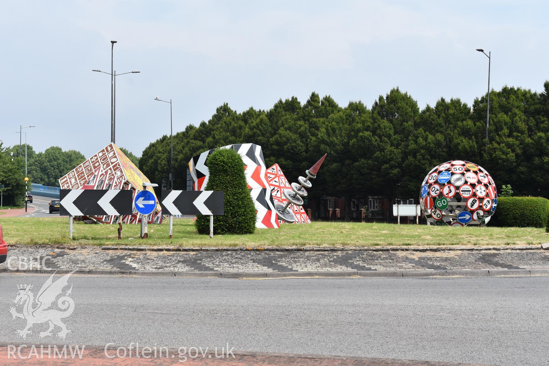 Landmark (Magic Roundabout), public art work Taken by Susan Fielding.