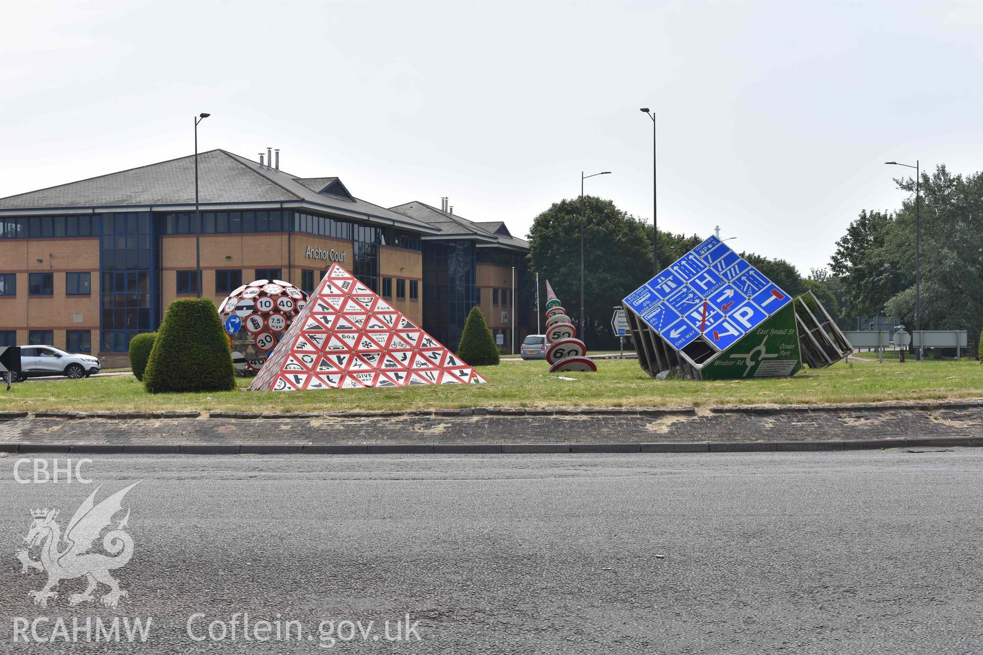 Landmark (Magic Roundabout), public art work Taken by Susan Fielding.