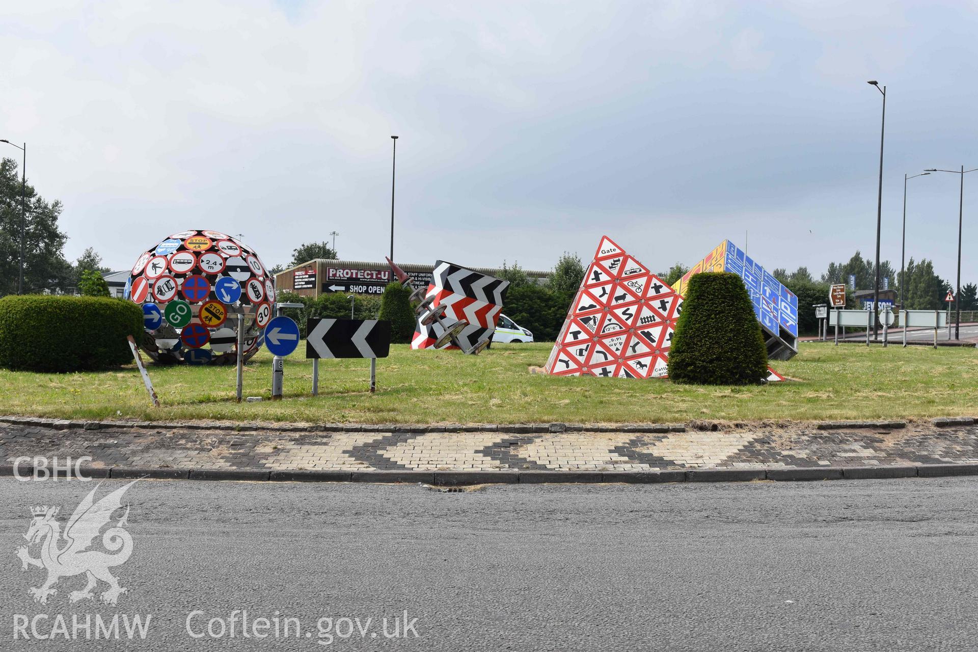 Landmark (Magic Roundabout), public art work Taken by Susan Fielding.