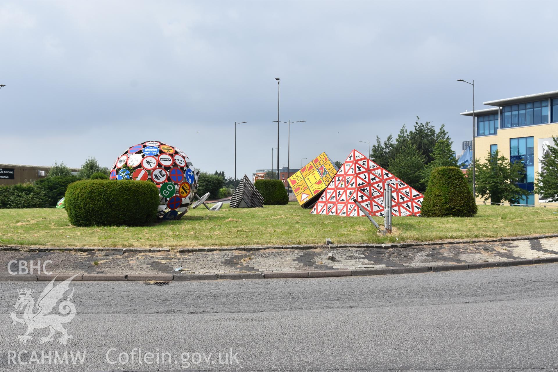 Landmark (Magic Roundabout), public art work Taken by Susan Fielding.