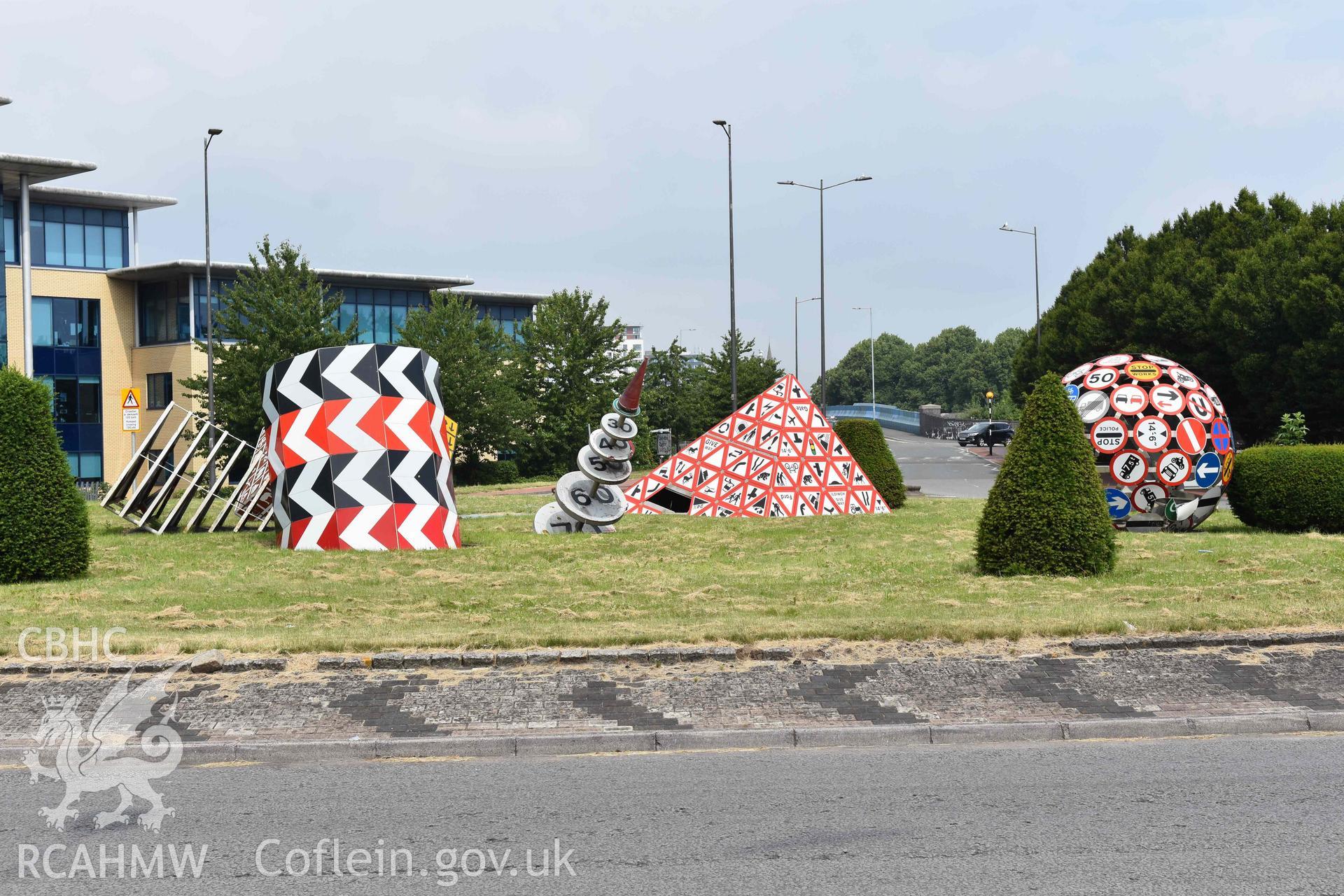 Landmark (Magic Roundabout), public art work Taken by Susan Fielding.
