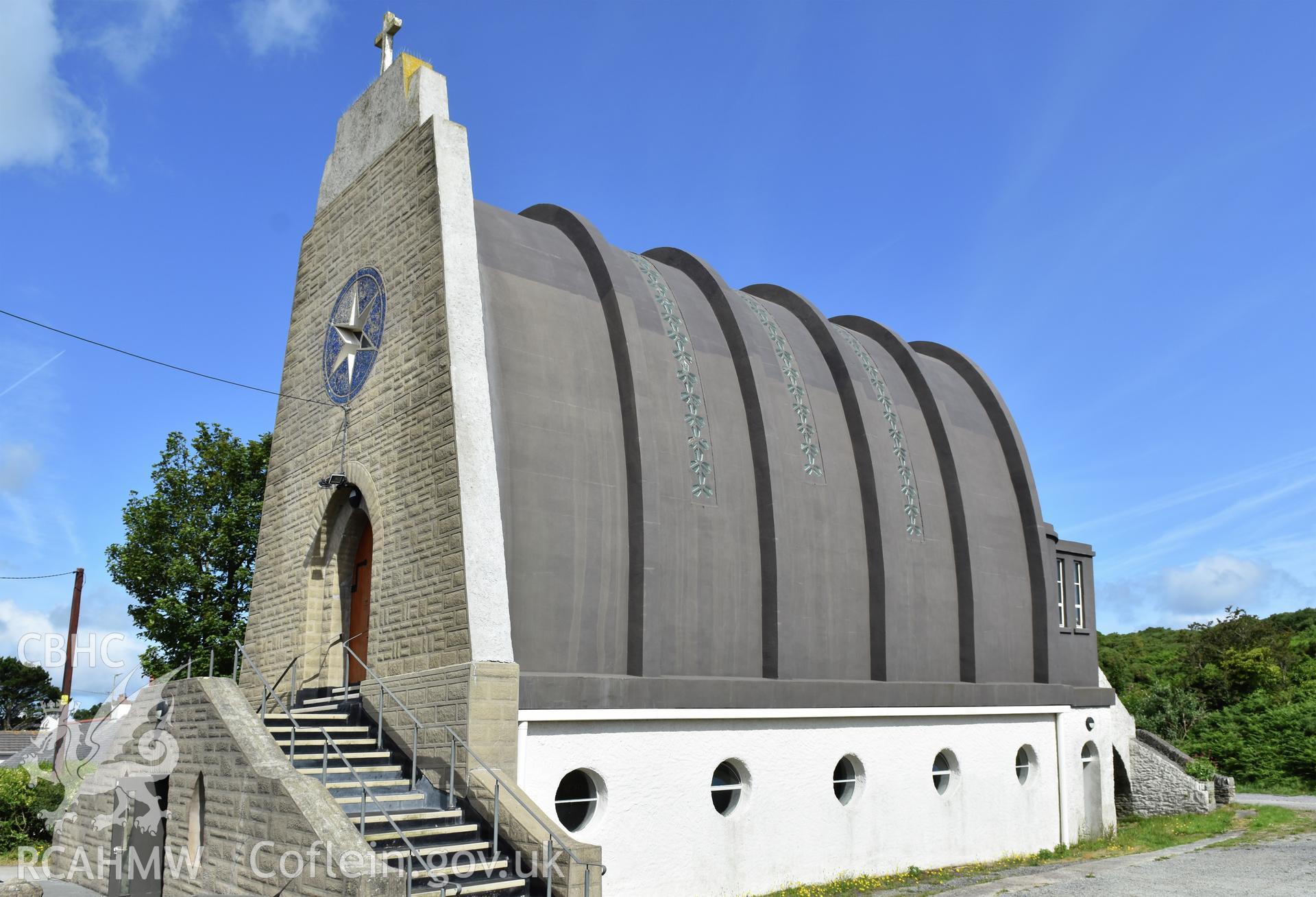 Our Lady Star Of The Sea and St Winefride; detail of east elevation Taken by Susan Fielding.