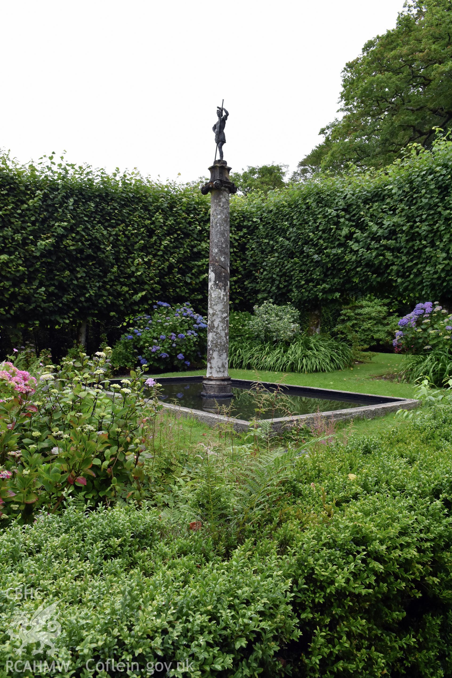 Plas Brondanw Garden; formal pool Taken by Susan Fielding.