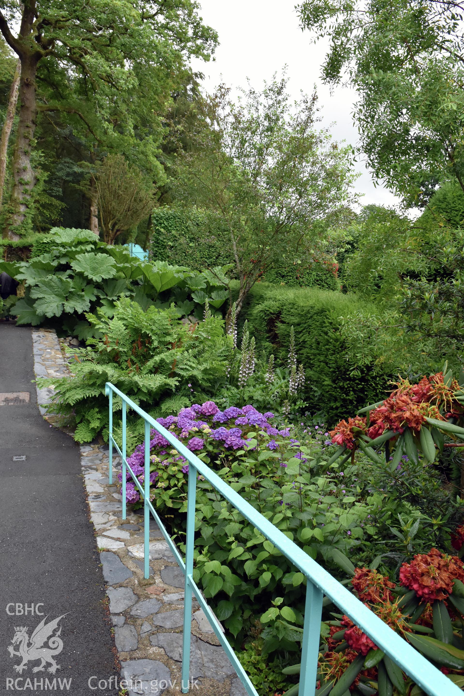Plas Brondanw Garden; border Taken by Susan Fielding.