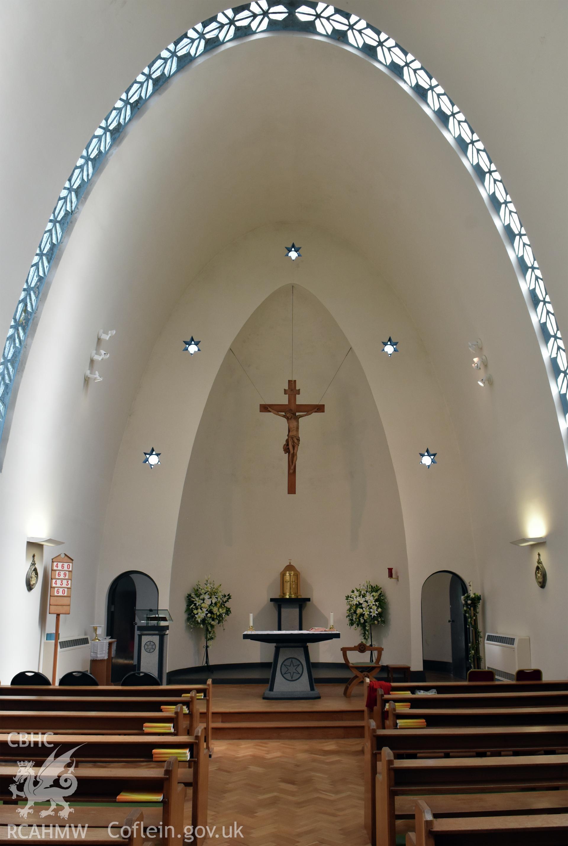 Our Lady Star Of The Sea and St Winefride; interior detail of chancel Taken by Susan Fielding.