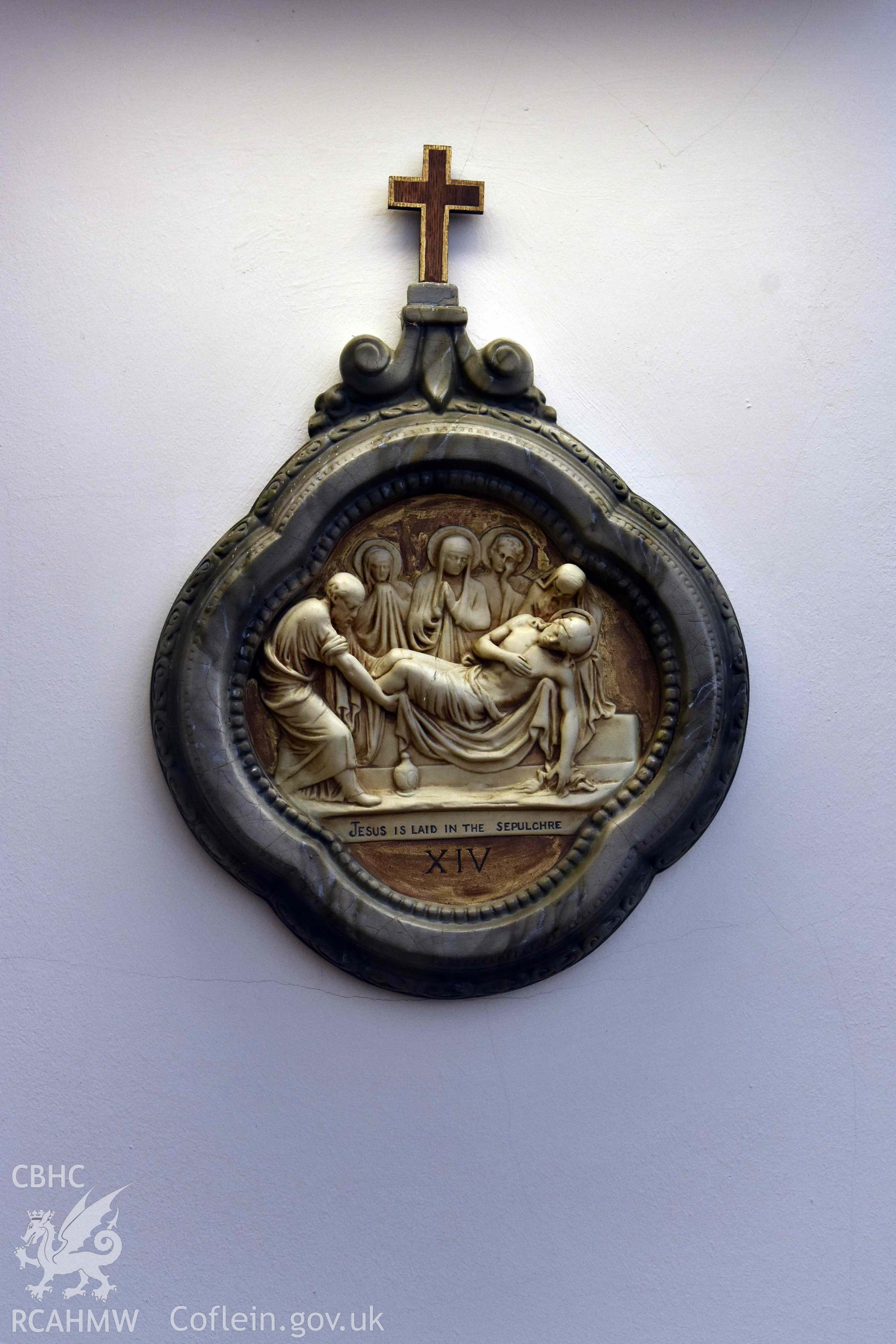 Our Lady Star Of The Sea and St Winefride; interior detail of a station of the cross Taken by Susan Fielding.