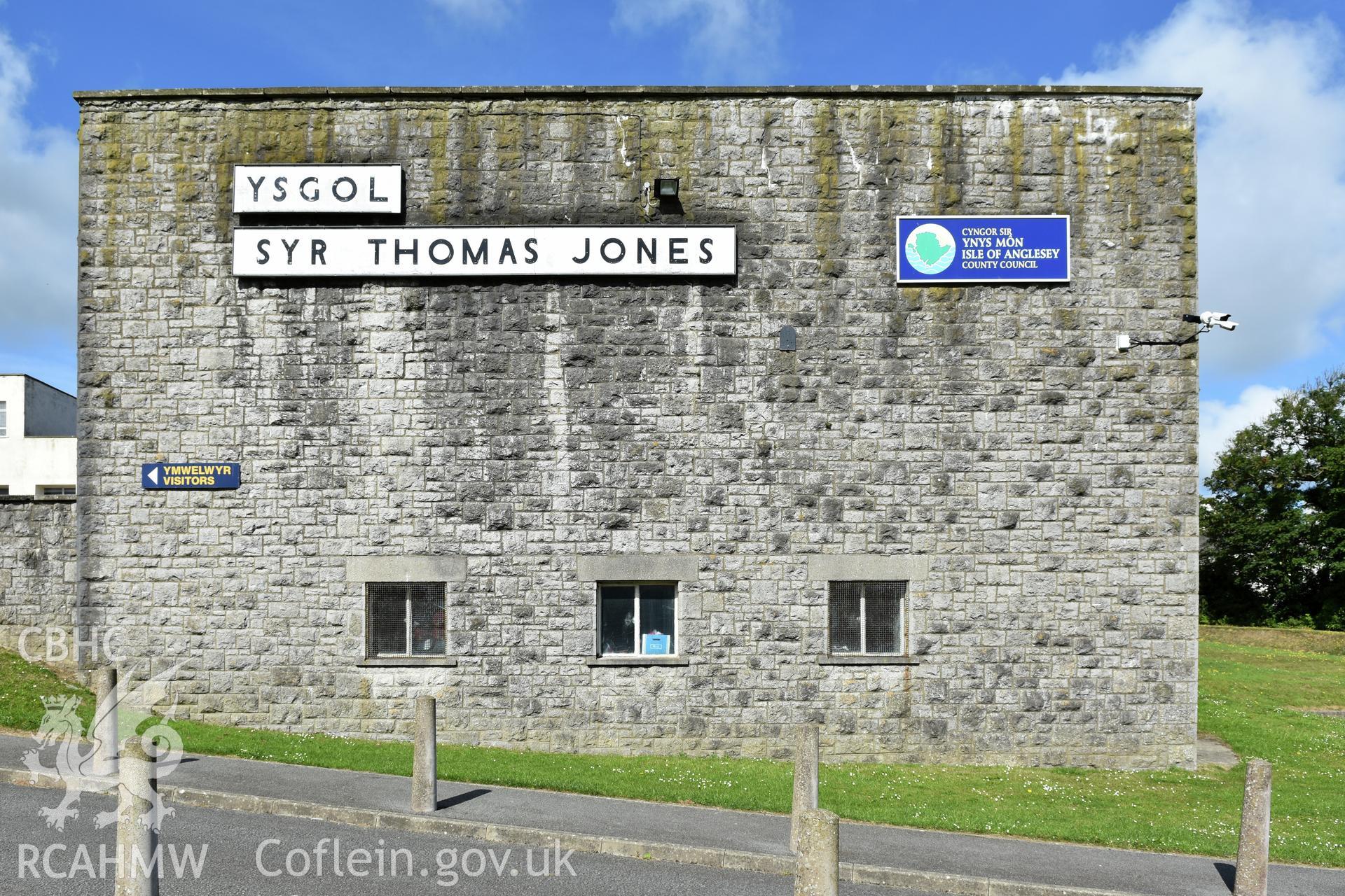 Ysgol Syr Thomas Jones, exterior detail of north block from the east Taken by Susan Fielding.