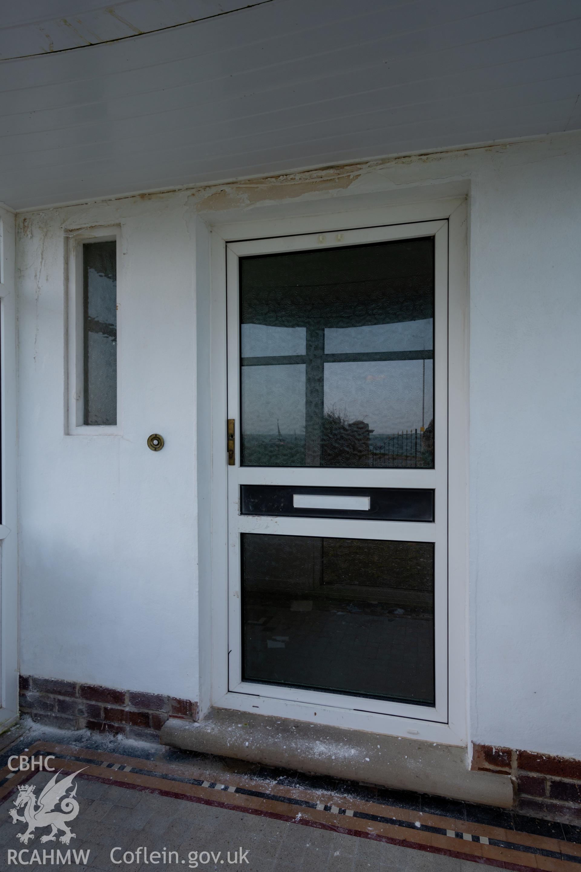 57 Marine Drive, interior of entrance porch Taken by Susan Fielding.