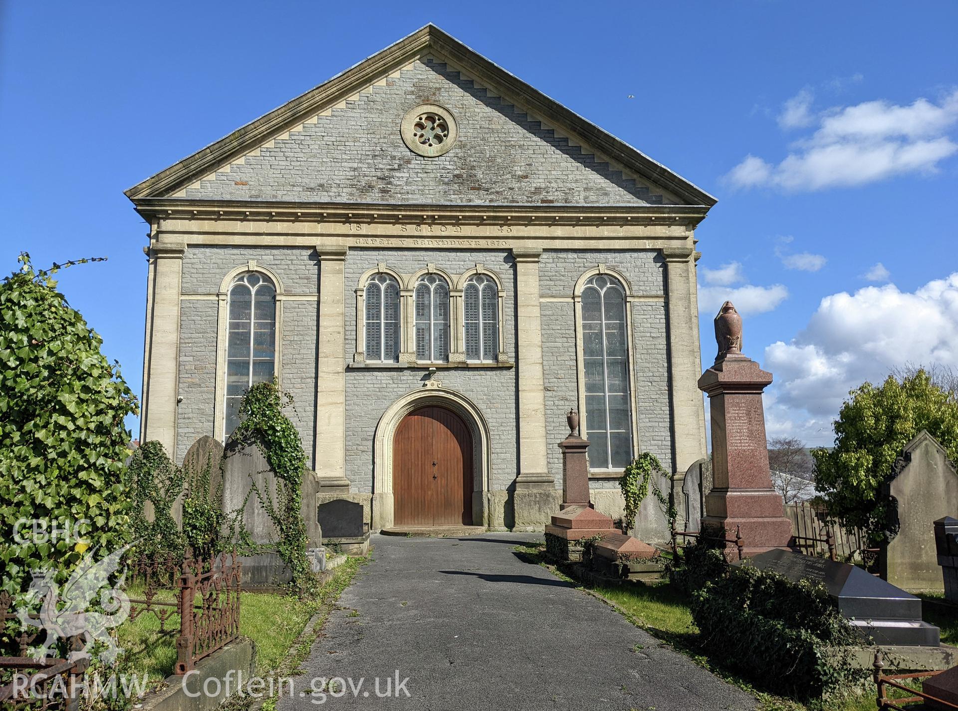 Front of chapel. Path leading from main gate Taken by Meilyr Powel.