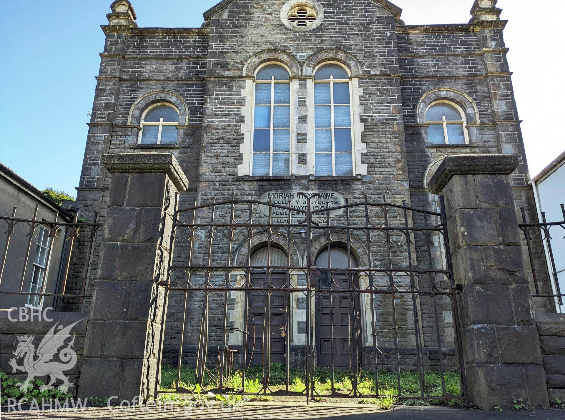 Front gate, low angle Taken by Meilyr Powel.