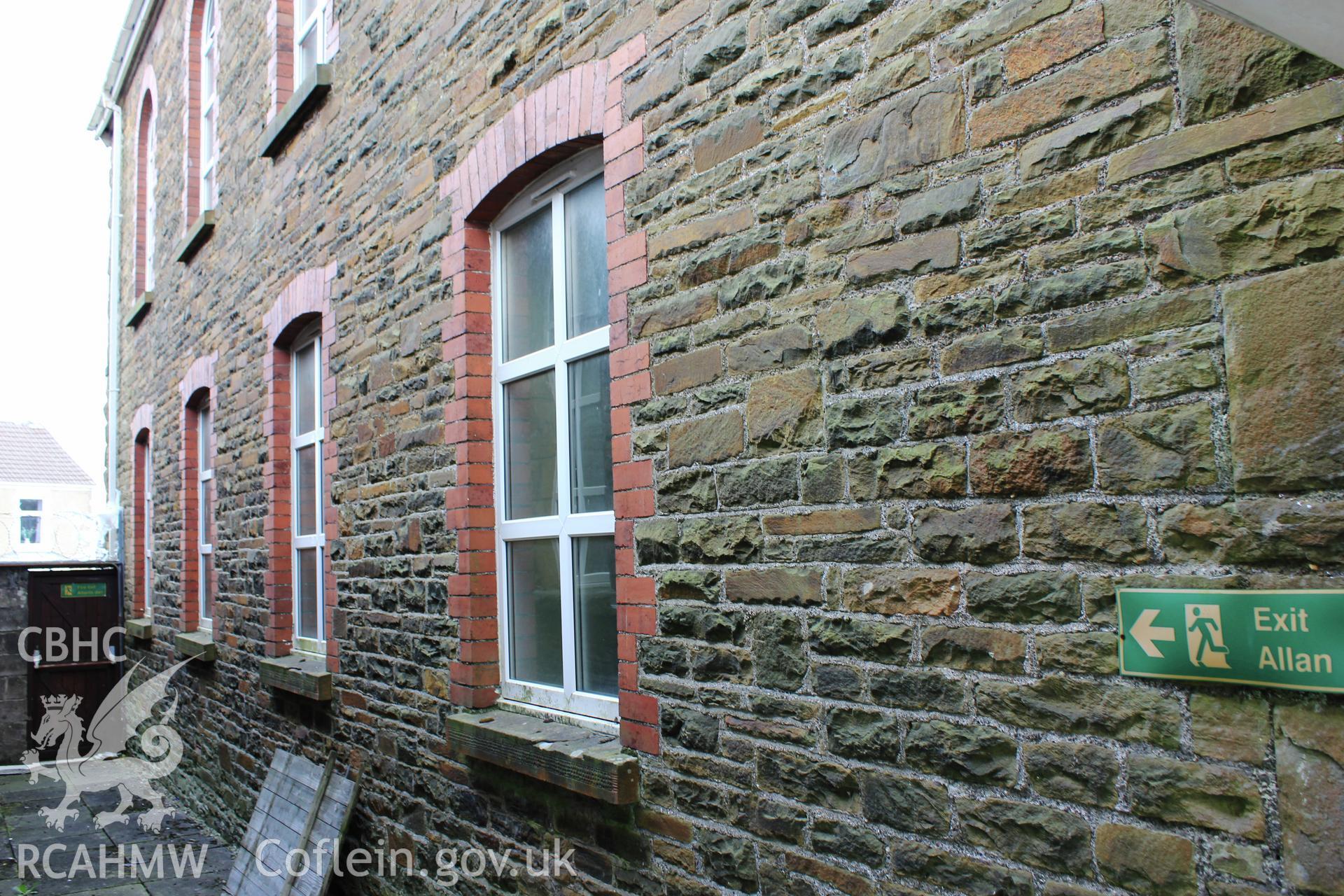 Exterior north wall of Tabernacle Cwmrhydyceirw.