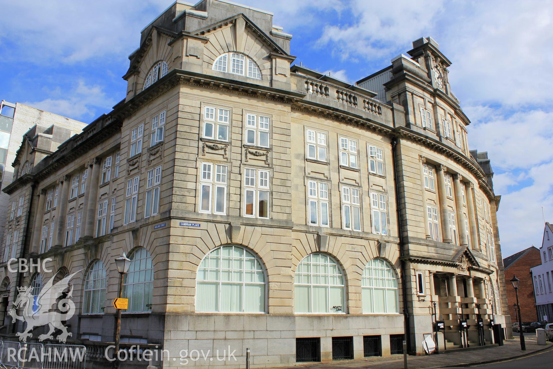 Exchange Chambers, Swansea, corner, landscape orientation Taken by Meilyr Powel.