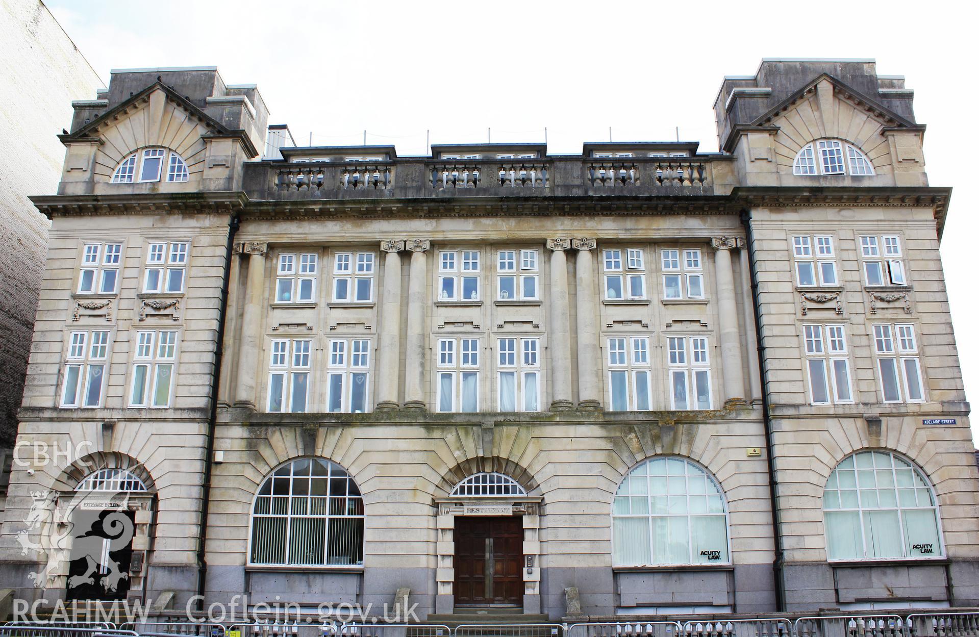 Exchange Chambers, Swansea, front Taken by Meilyr Powel.