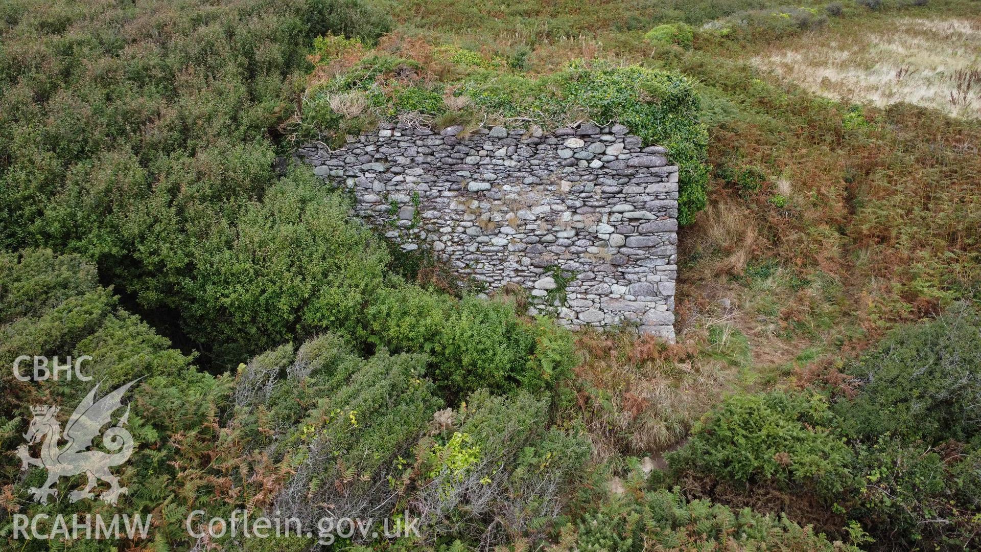 Caer Bwdy Lime Kiln, south-facing elevation.