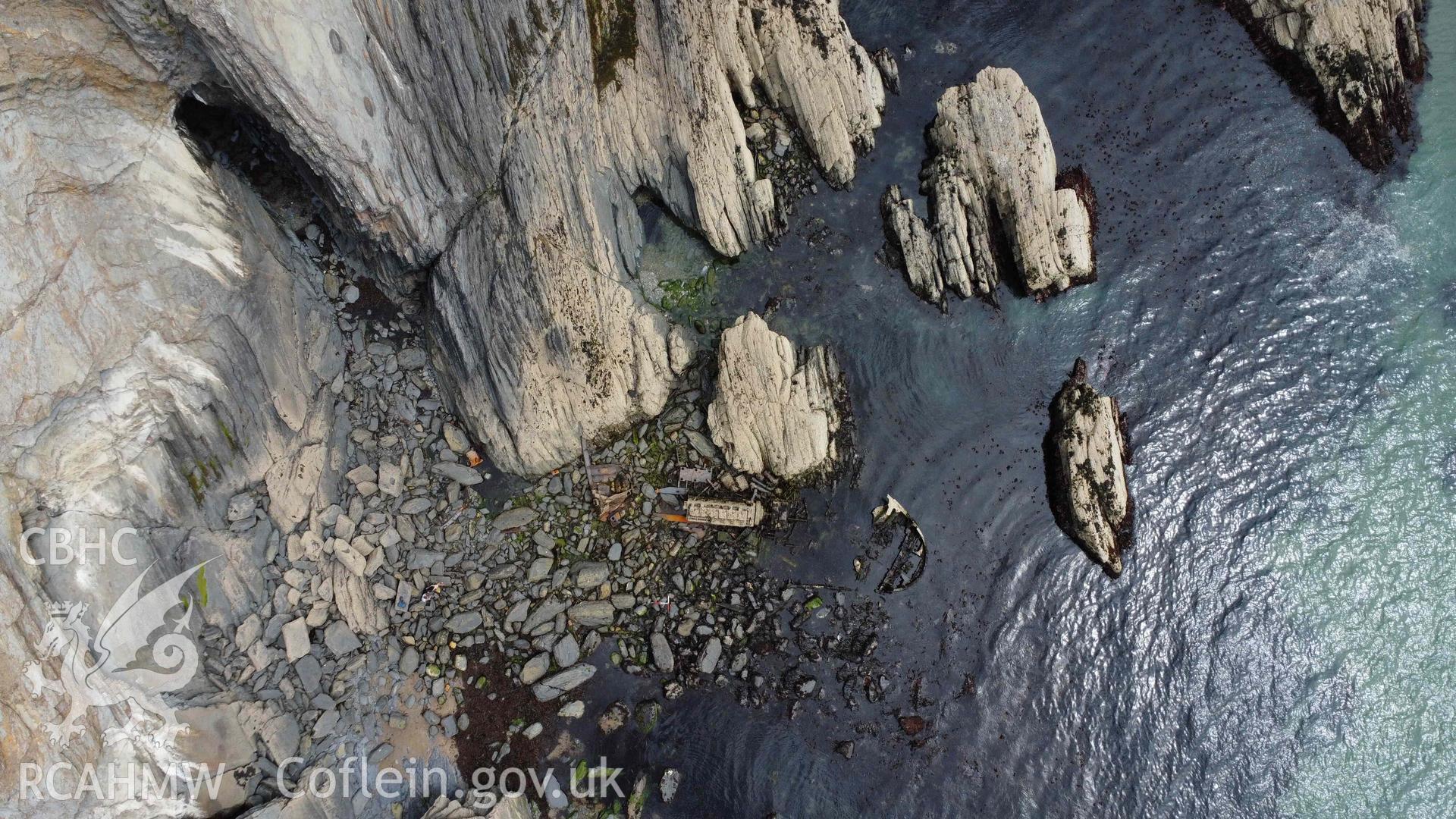 General overhead view of the Vernicos Barbara IV, north is to the left.