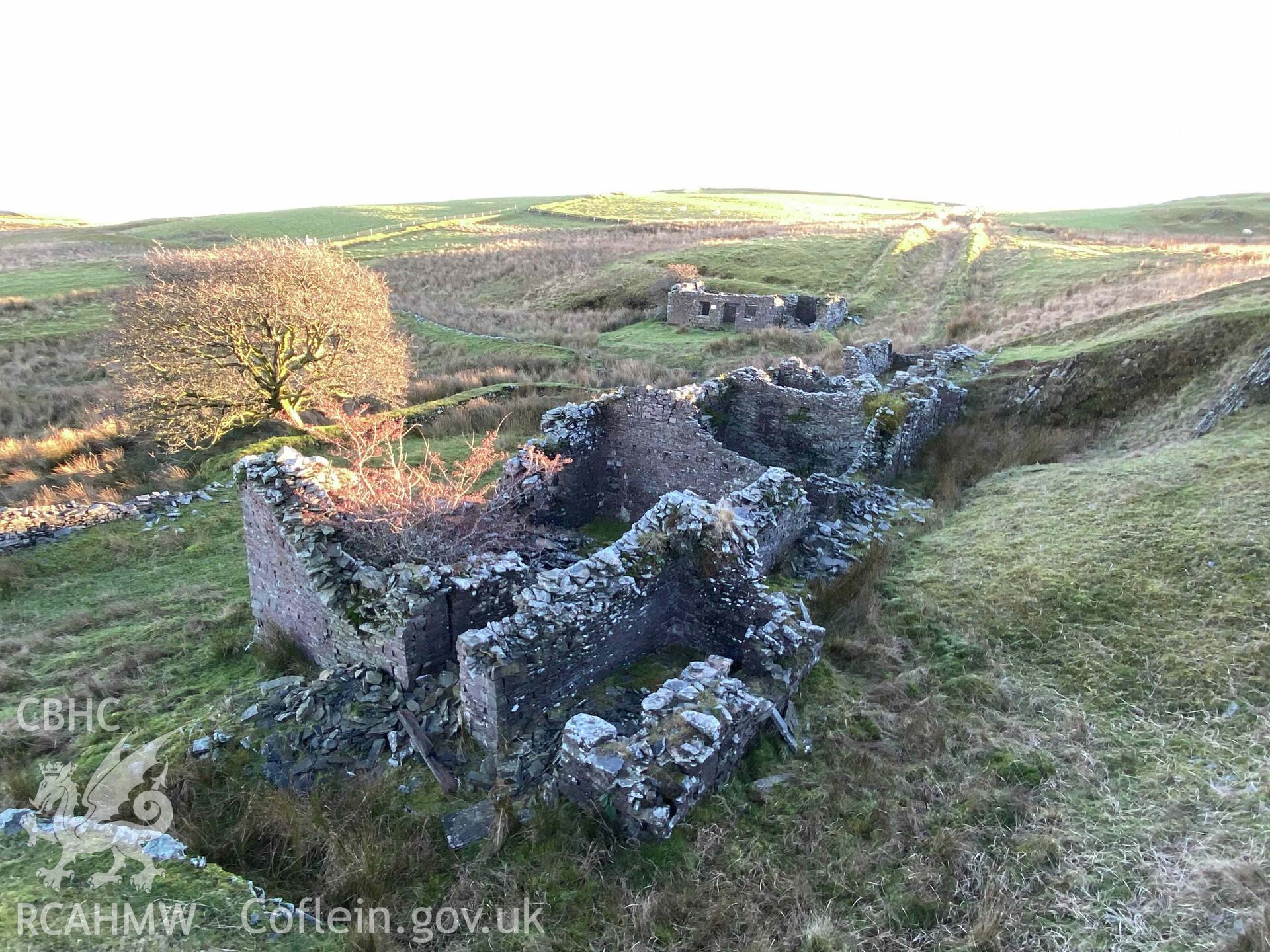 Digital colour photograph showing Blaen Wyre-isaf.