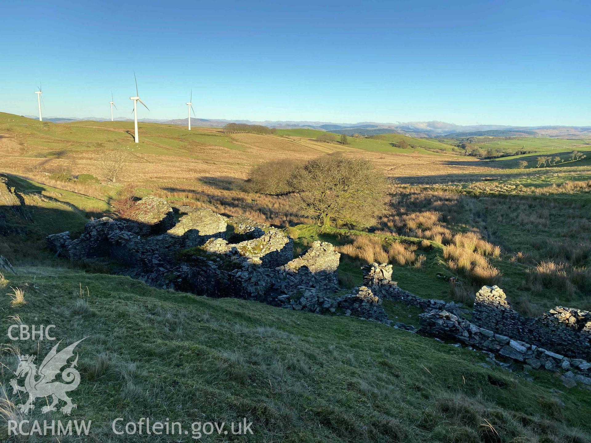 Digital colour photograph showing Blaen Wyre-isaf.
