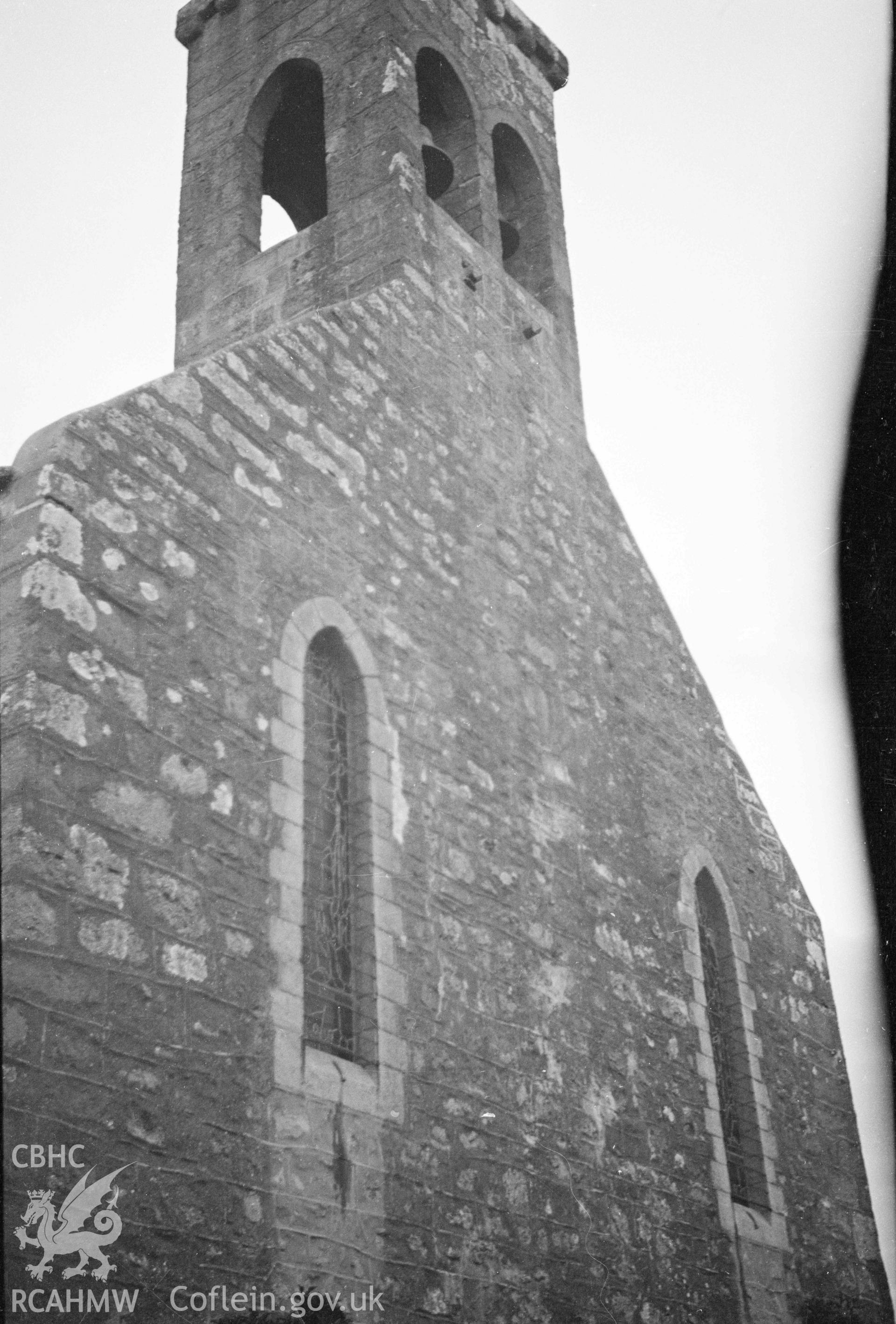 Digital copy of a nitrate negative showing Flimston Chapel.