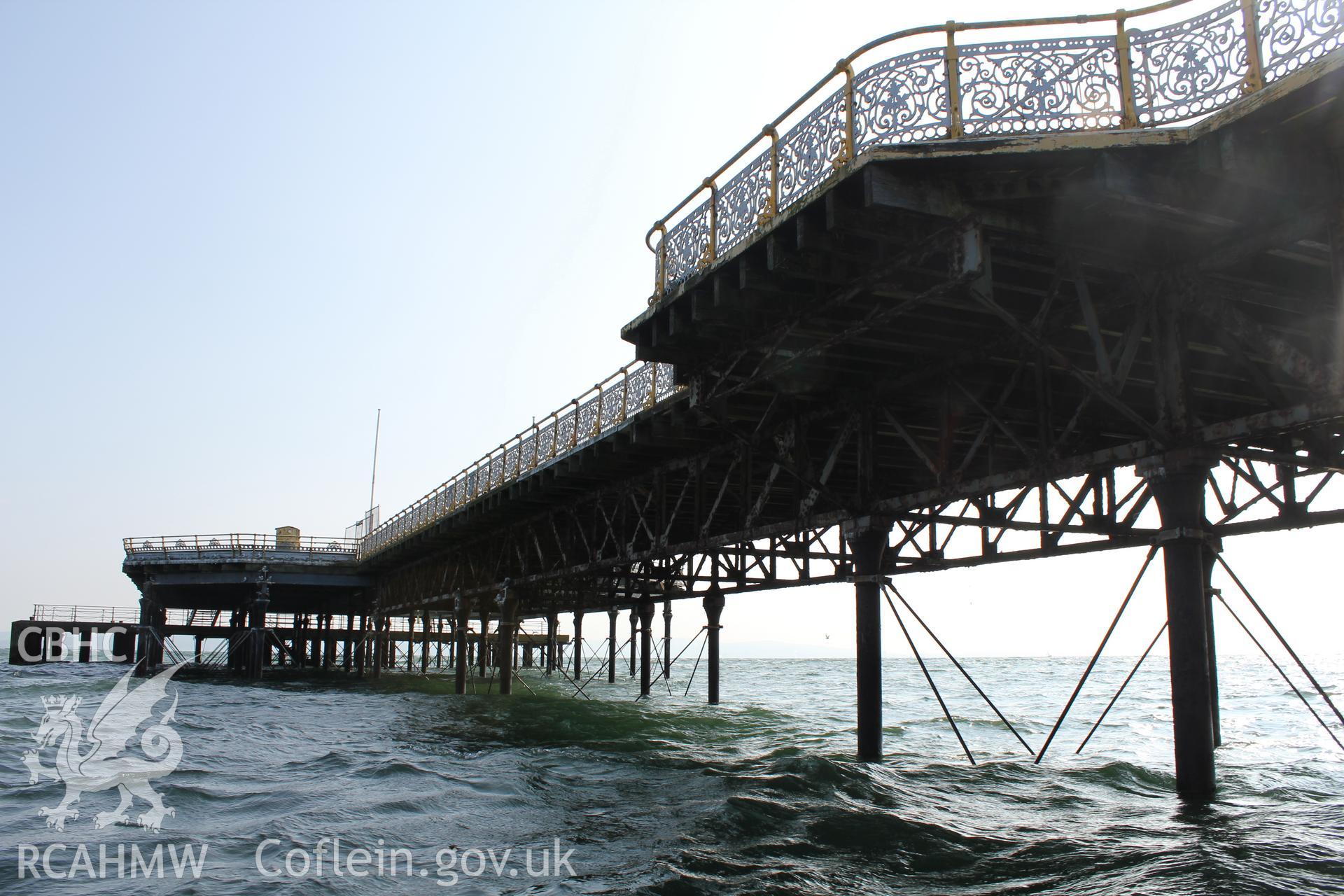 View of structure looking towards sea.