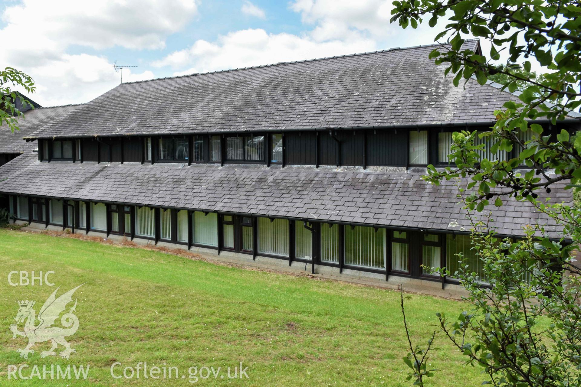 Plas Menai - Main block from north-east (east elevation).