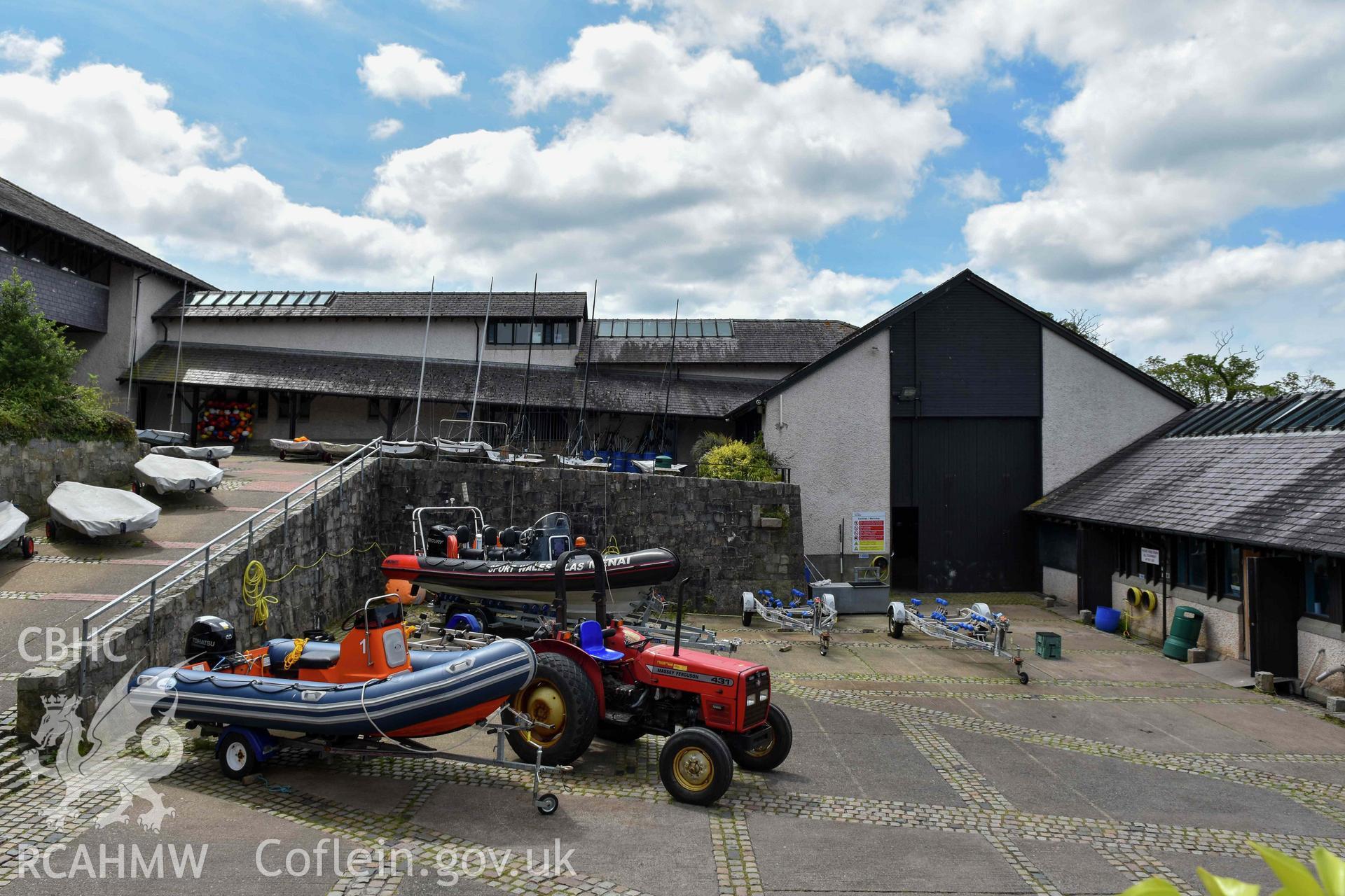 Plas Menai - Southern courtyard ranges from north.