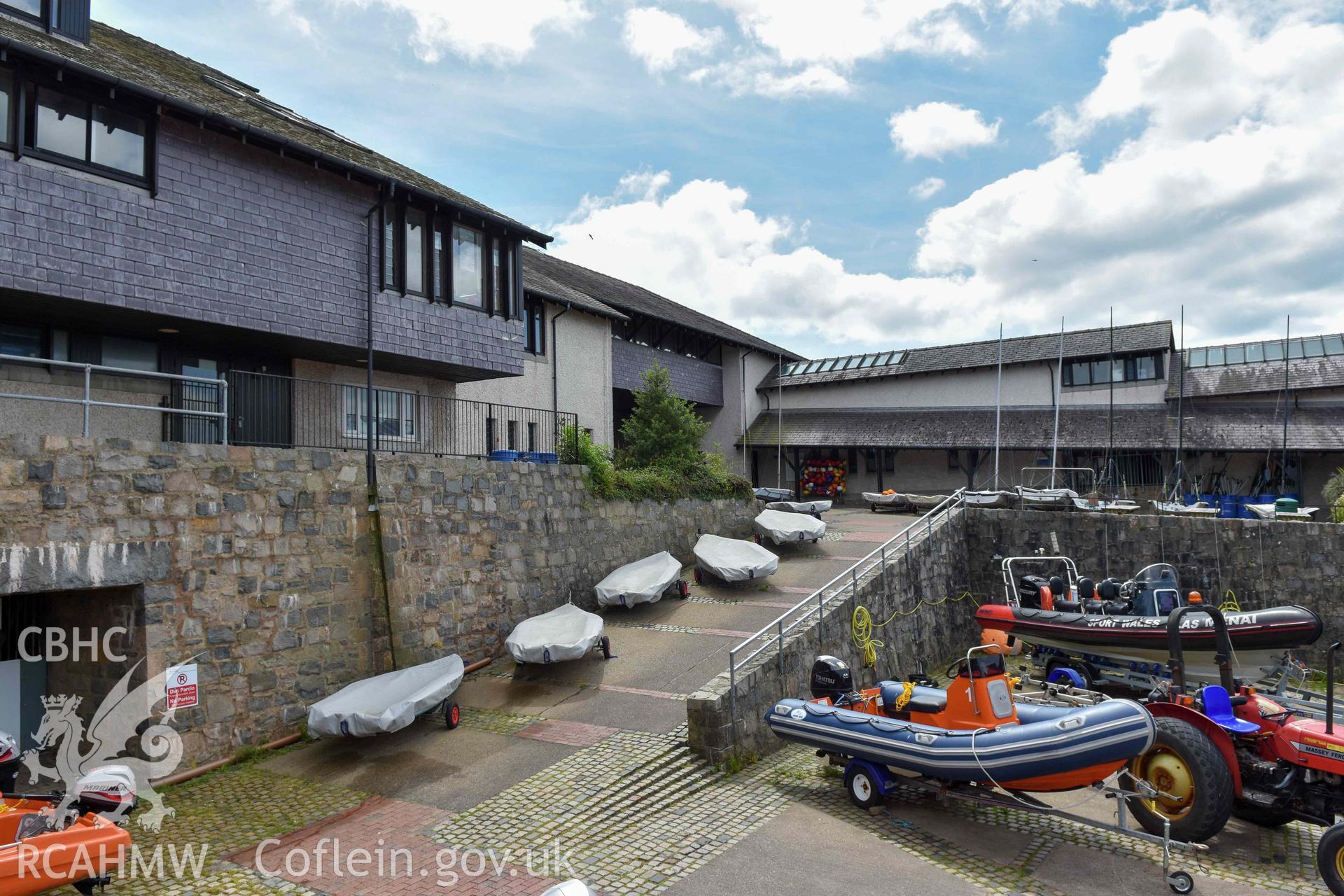 Plas Menai - Main block and southern courtyard from north-west.