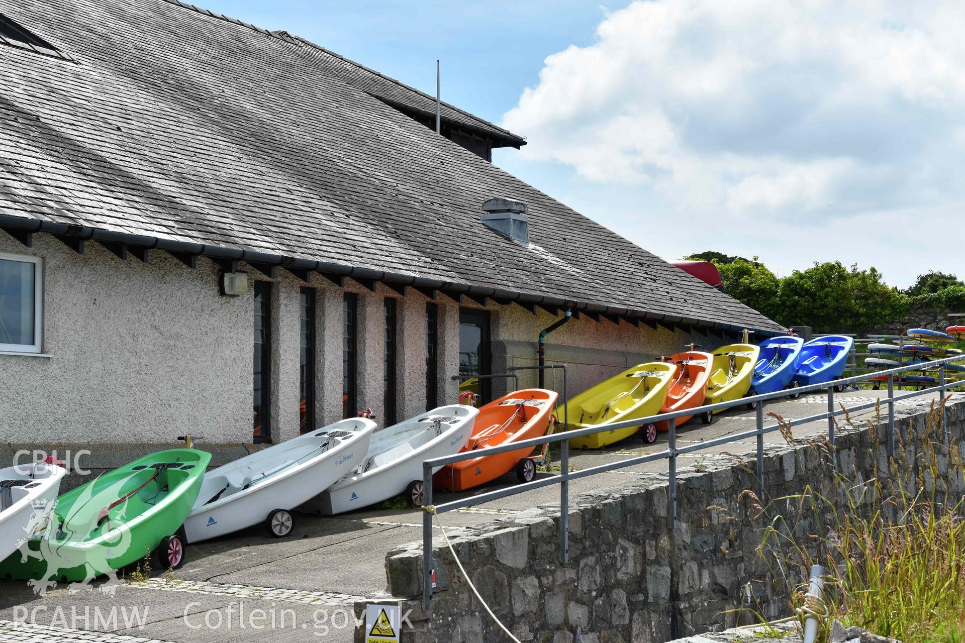 Plas Menai - Eastern range of southern courtyard from north-west.