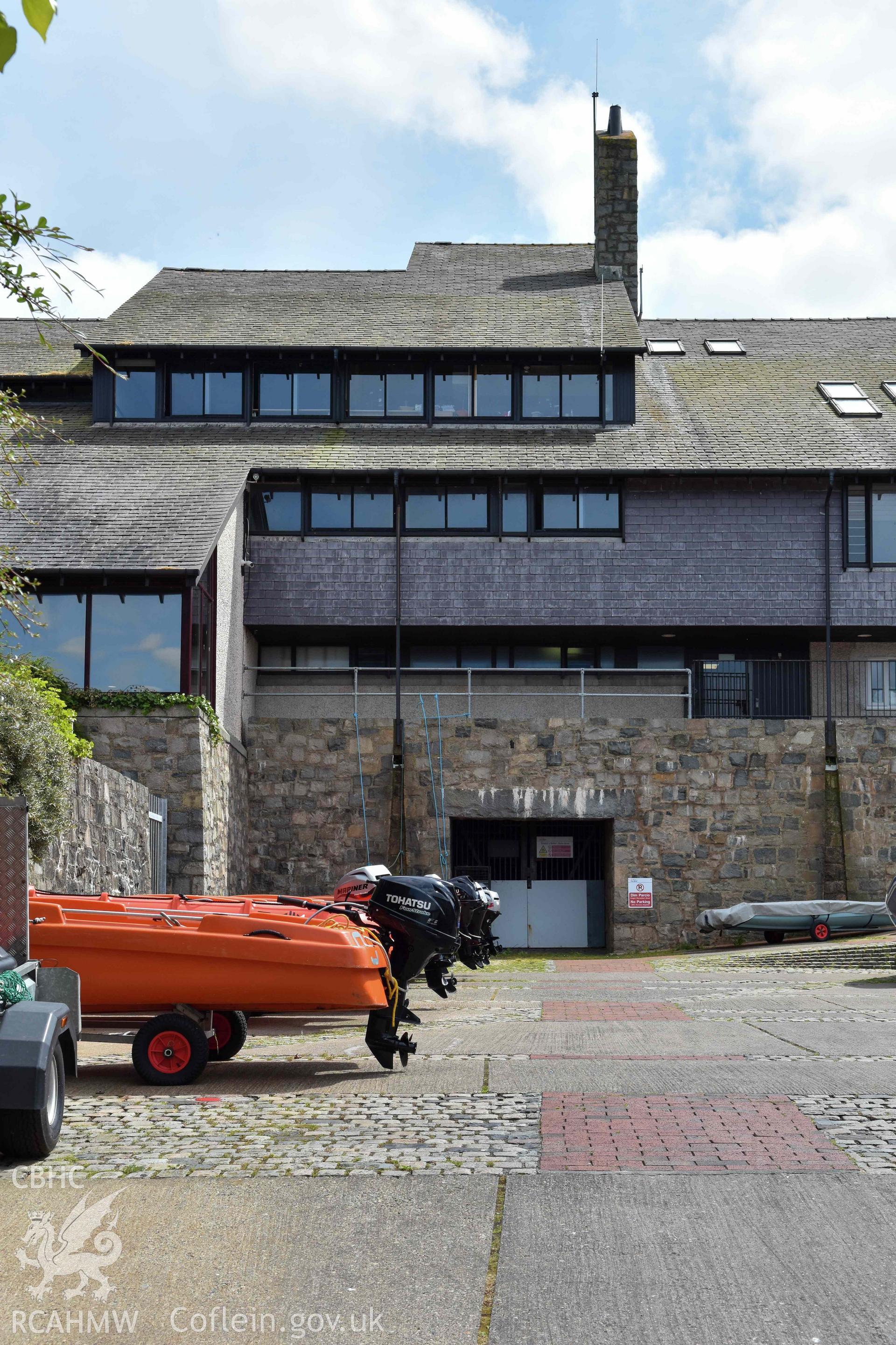 Plas Menai - Central bay of main block from the west.