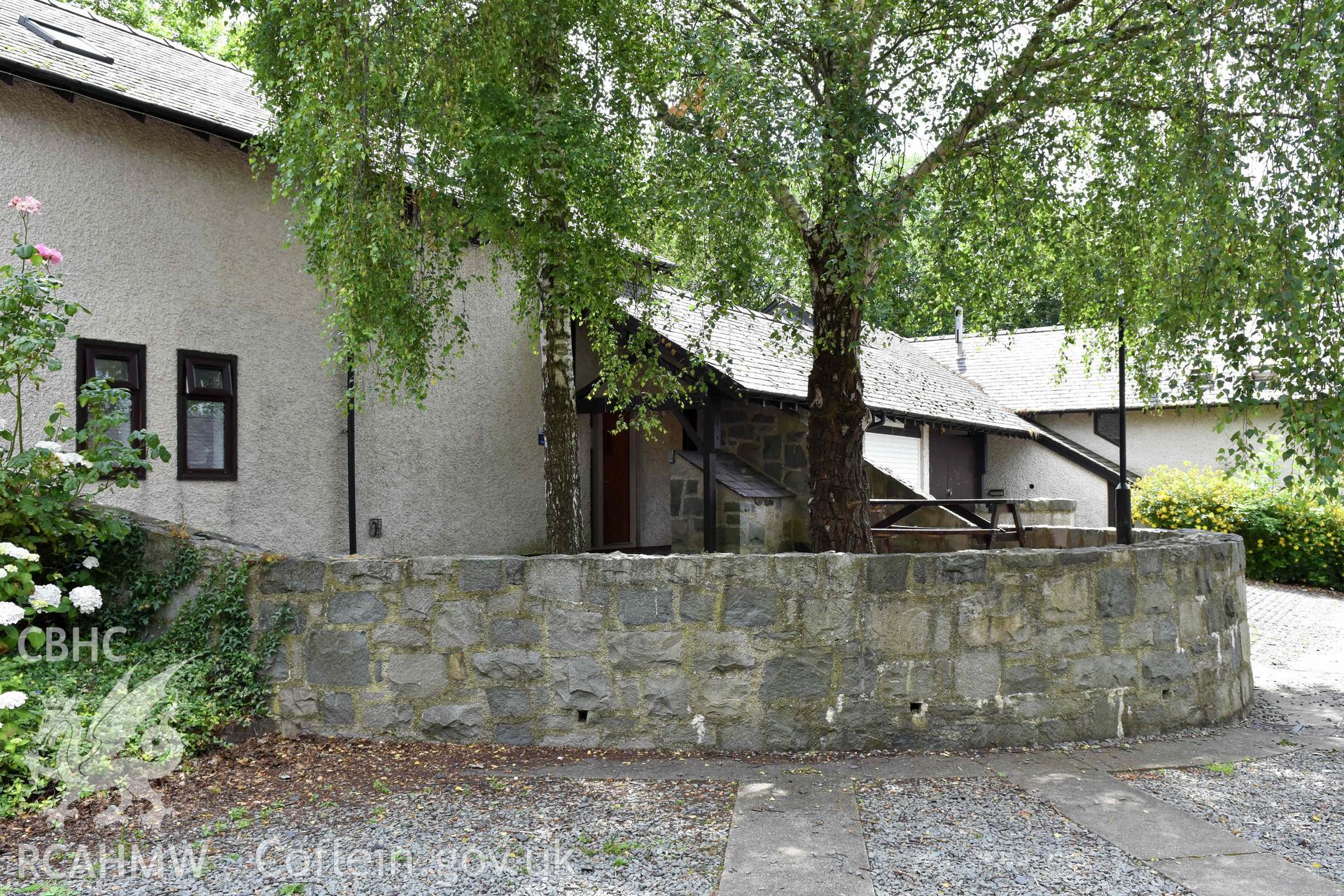 Plas Menai - Accommodation ranges in south corner of site.