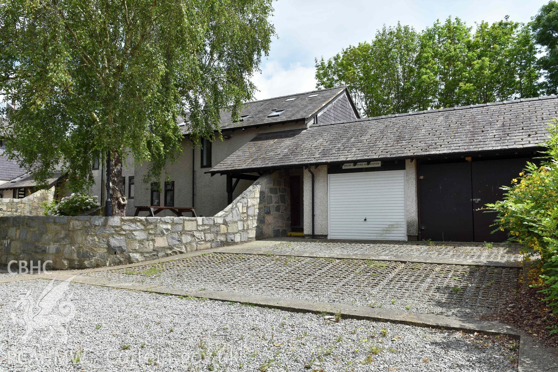 Plas Menai - Accommodation ranges in south corner of site.