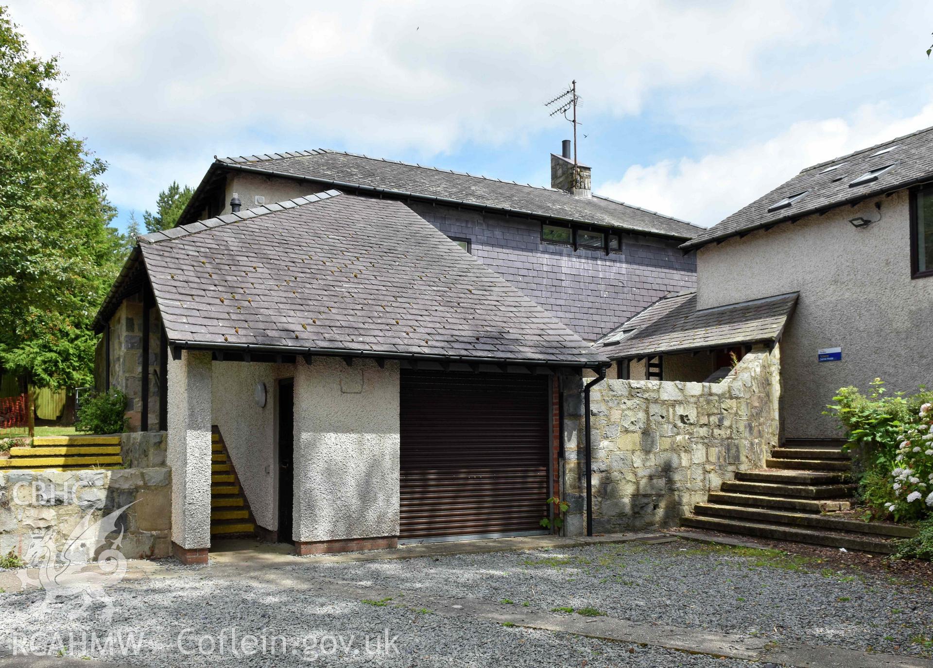 Plas Menai - Accommodation ranges in south corner of site.